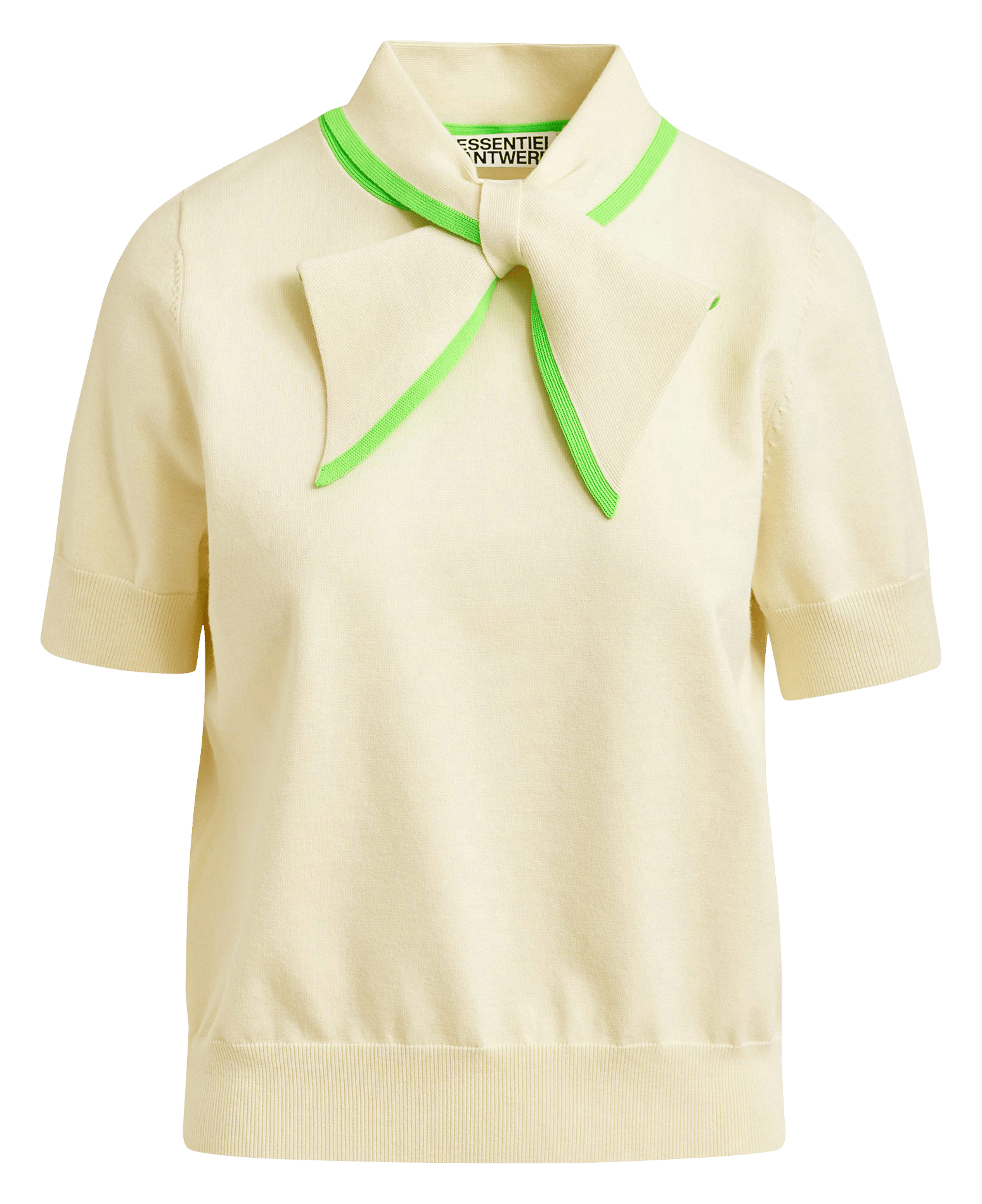 Polo col noué jonda ESSENTIEL ANTWERP Blanc