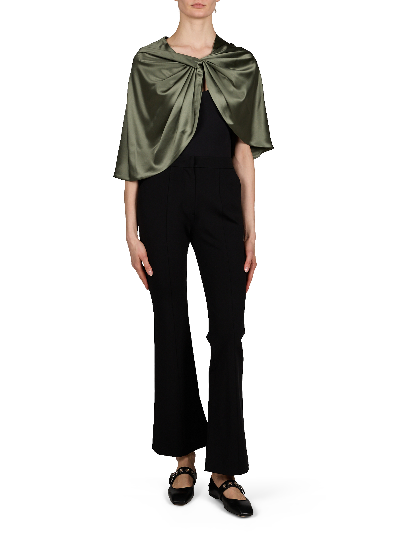 Cape satinée Pinlos BY MALENE BIRGER Vert