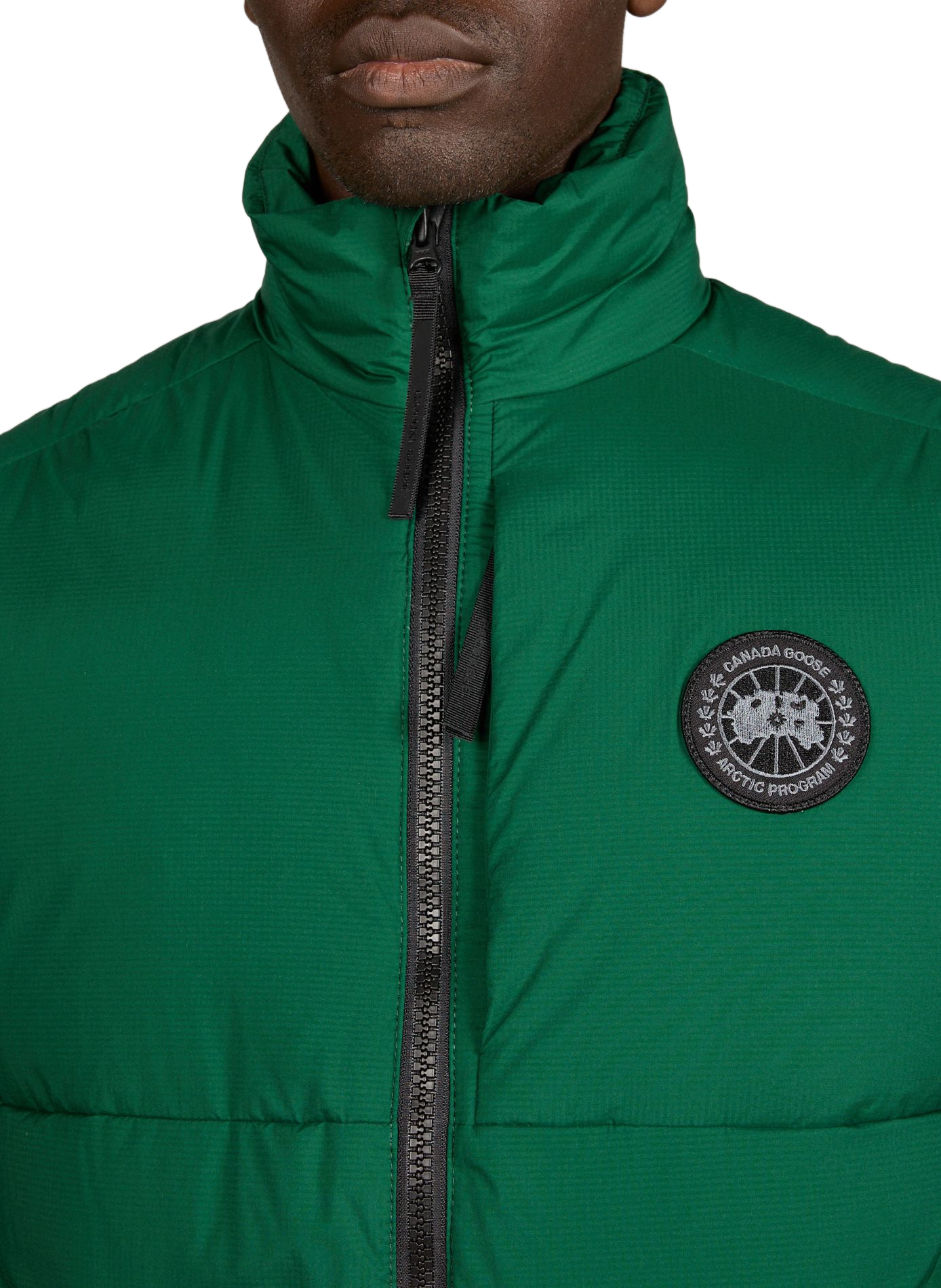 Sleeveless high neck vest CANADA GOOSE Green
