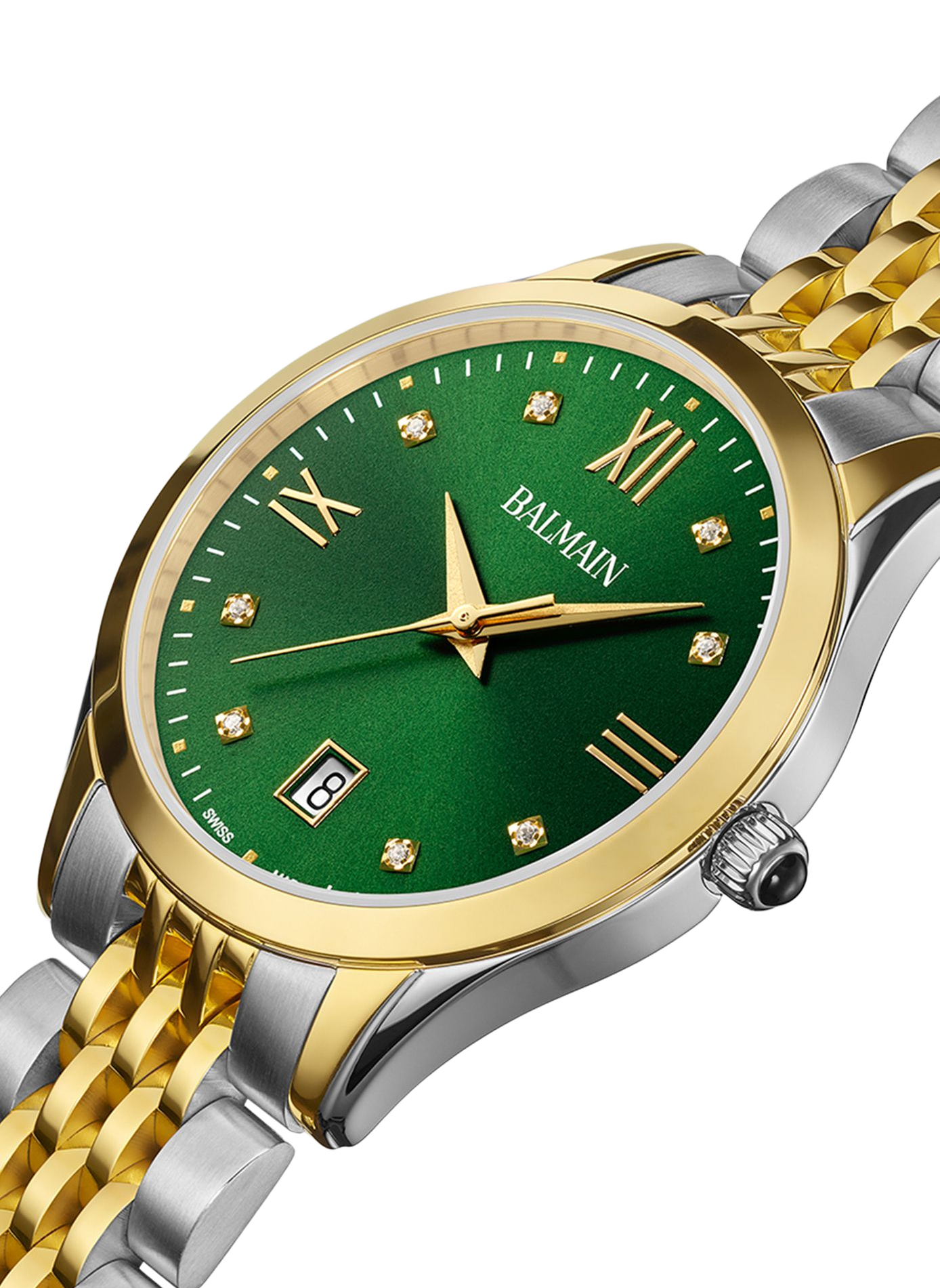 Montre analogique Quartz Classic R en acier inoxydable BALMAIN WATCHES Doré