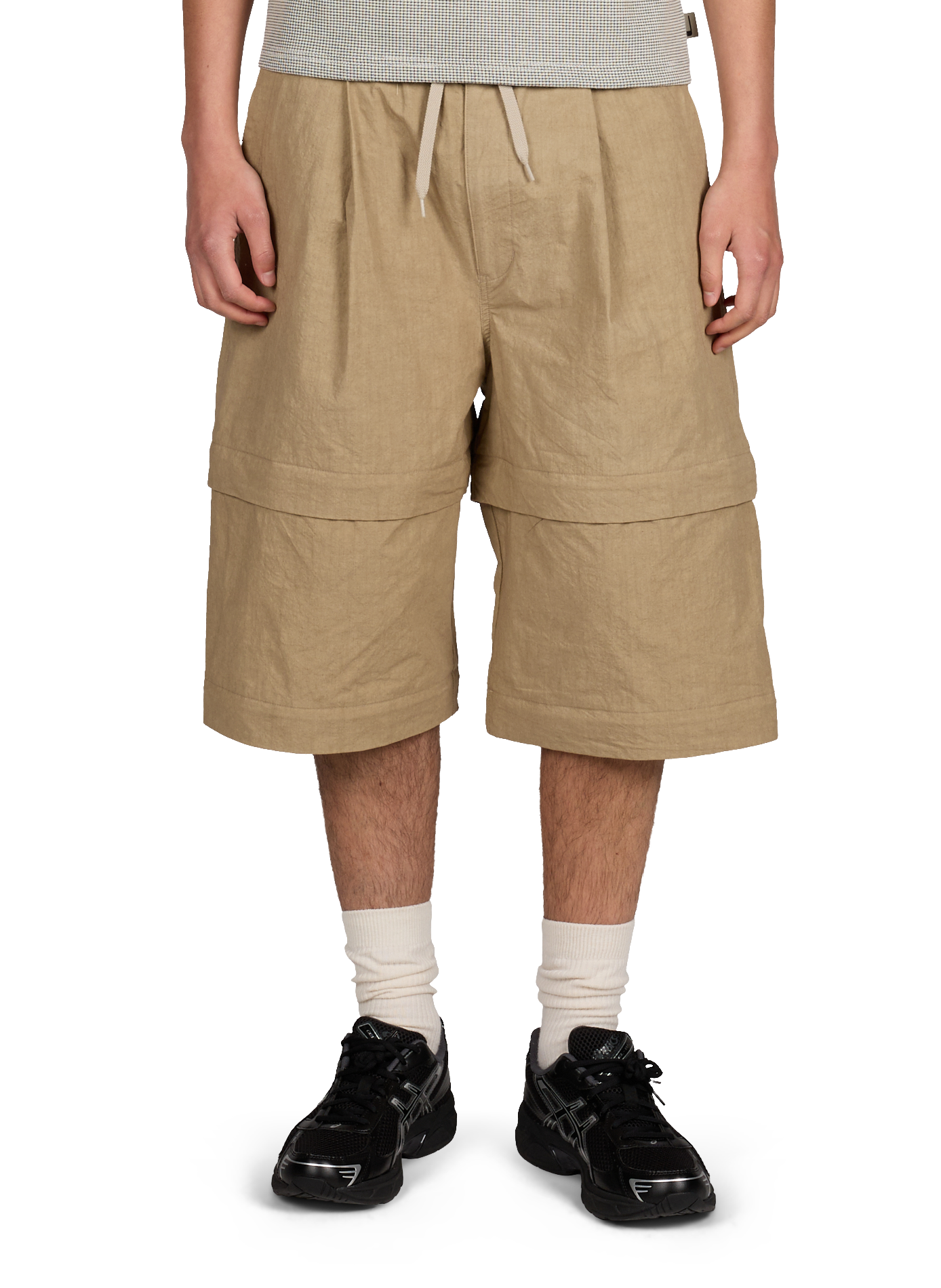 Pantalon cargo en coton mélangé WANSIE Beige