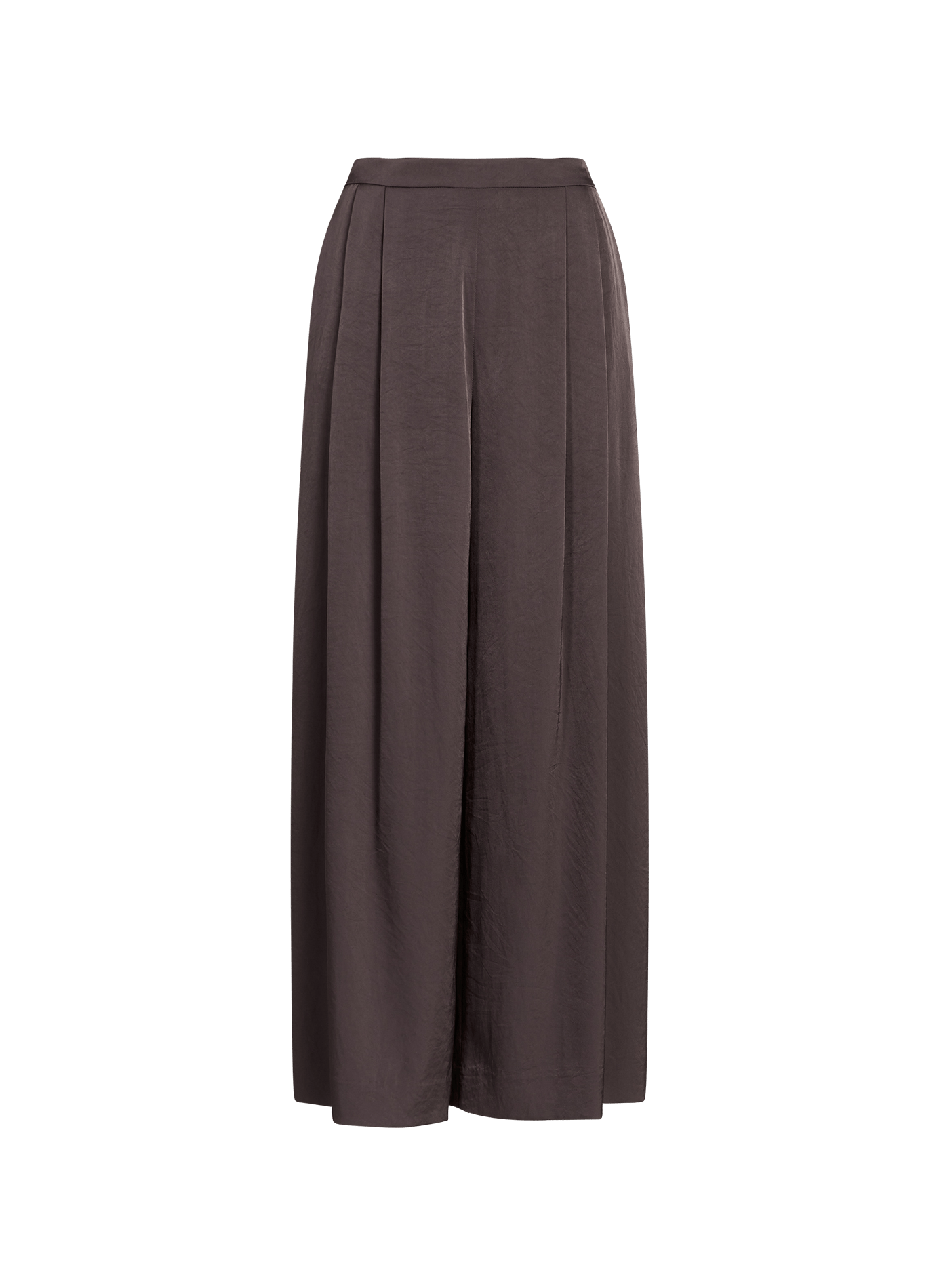 Pantalon large Raya satiné R2W Marron