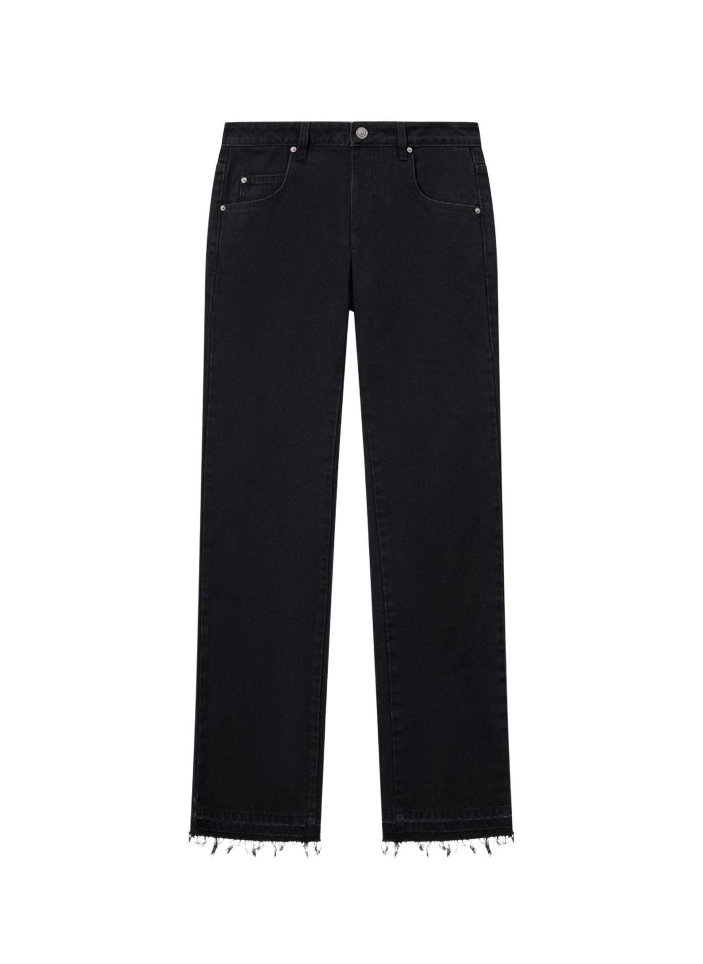 Bootcut denim jeans Denala in cotton. ISABEL MARANT Black
