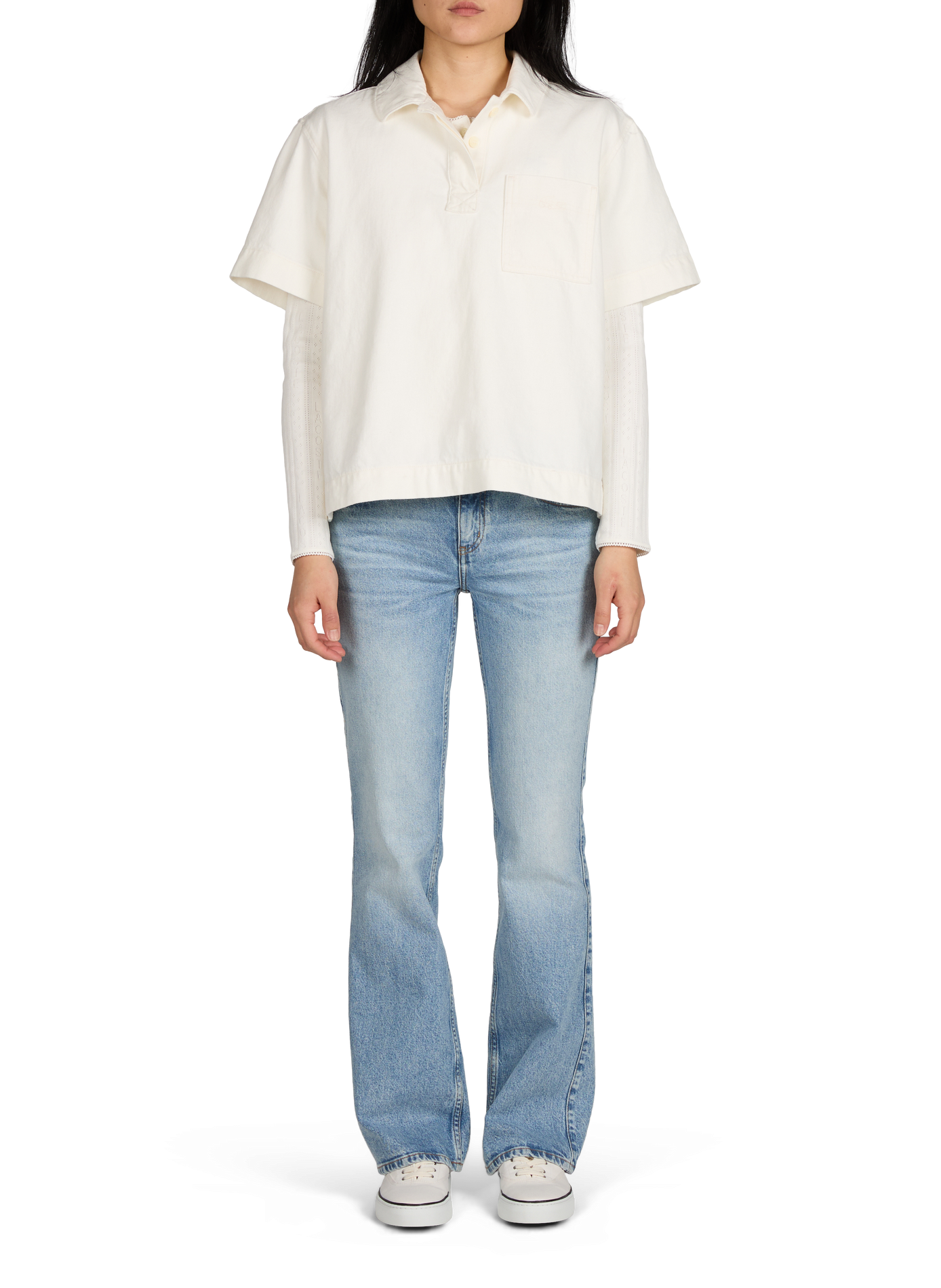 Bootcut jeans in mixed cotton GUESS Blue