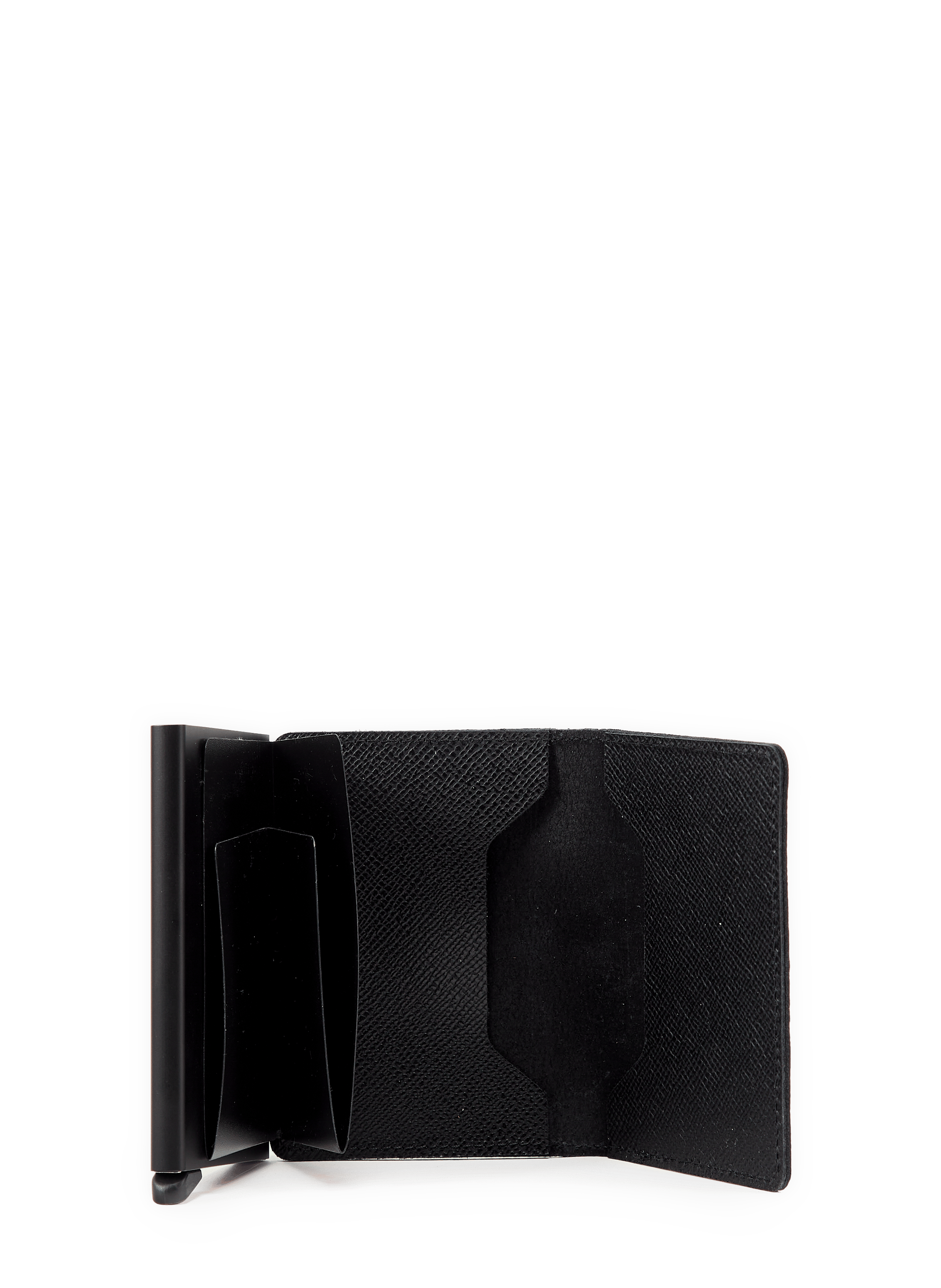 Mixed Leather Card Protective Wallet SECRID Black