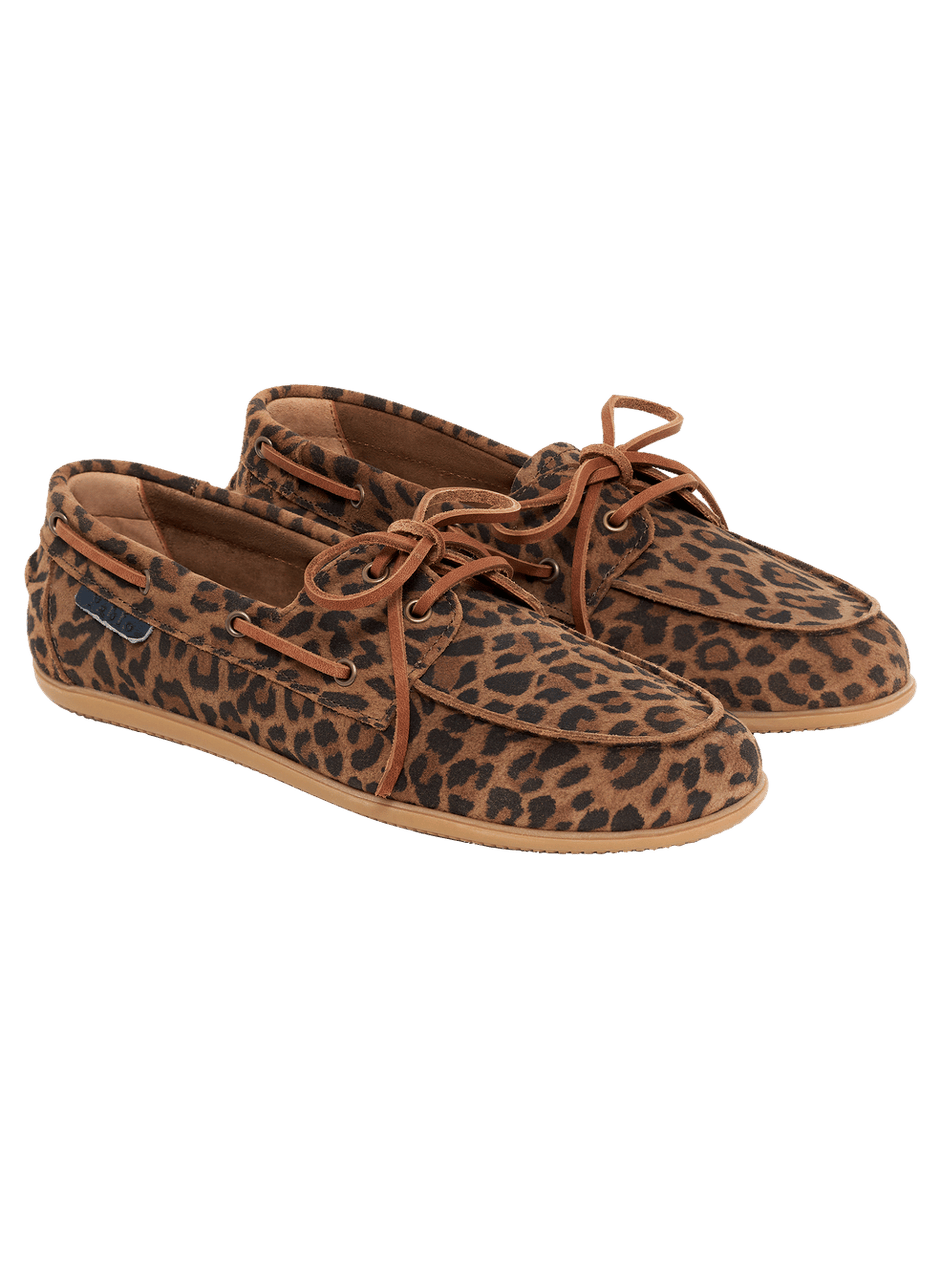 Mocassins pellet en cuir velours léopard - judy PABLO Multicolore