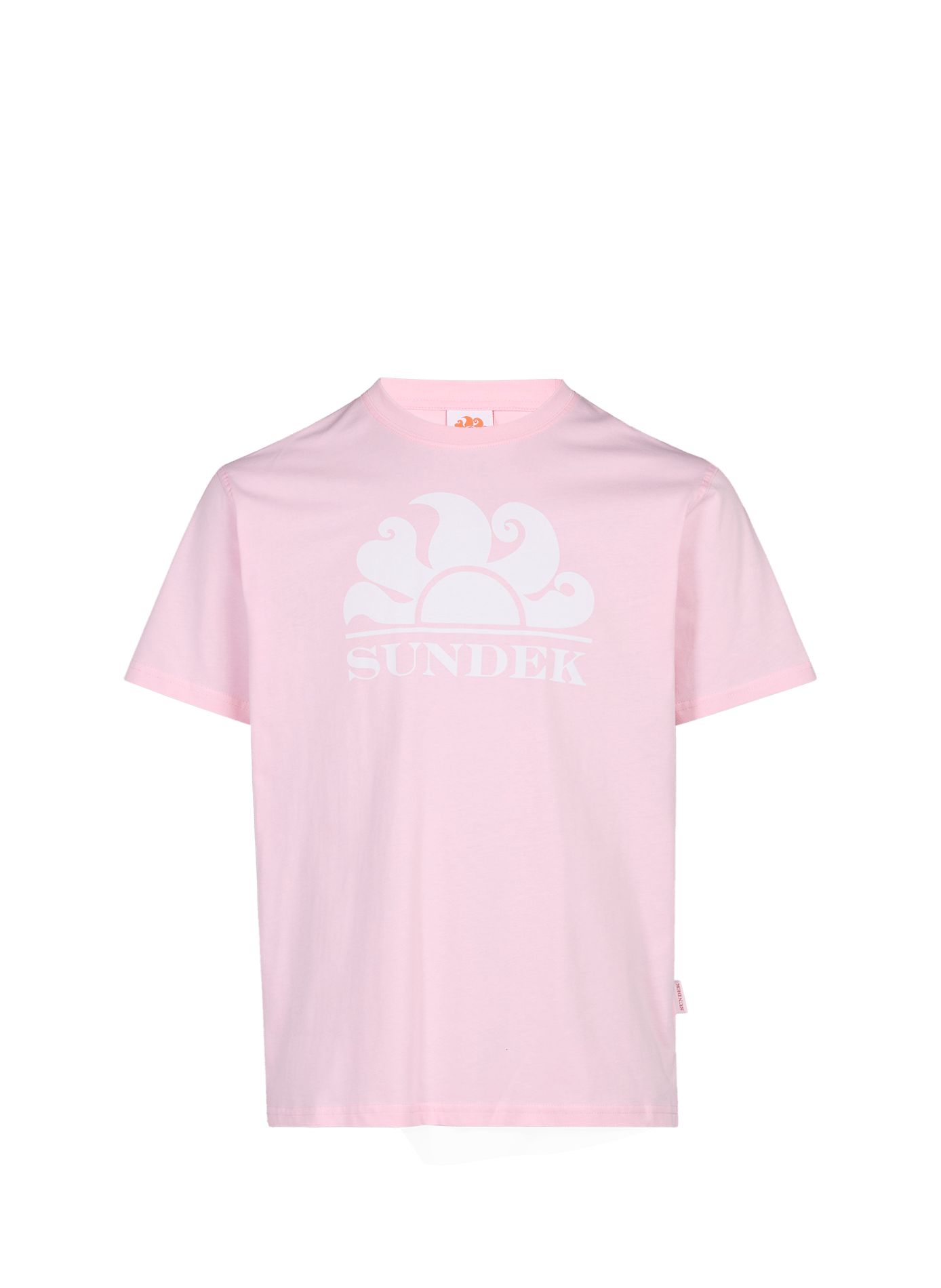 Round neck cotton t-shirt SUNDEK Pink