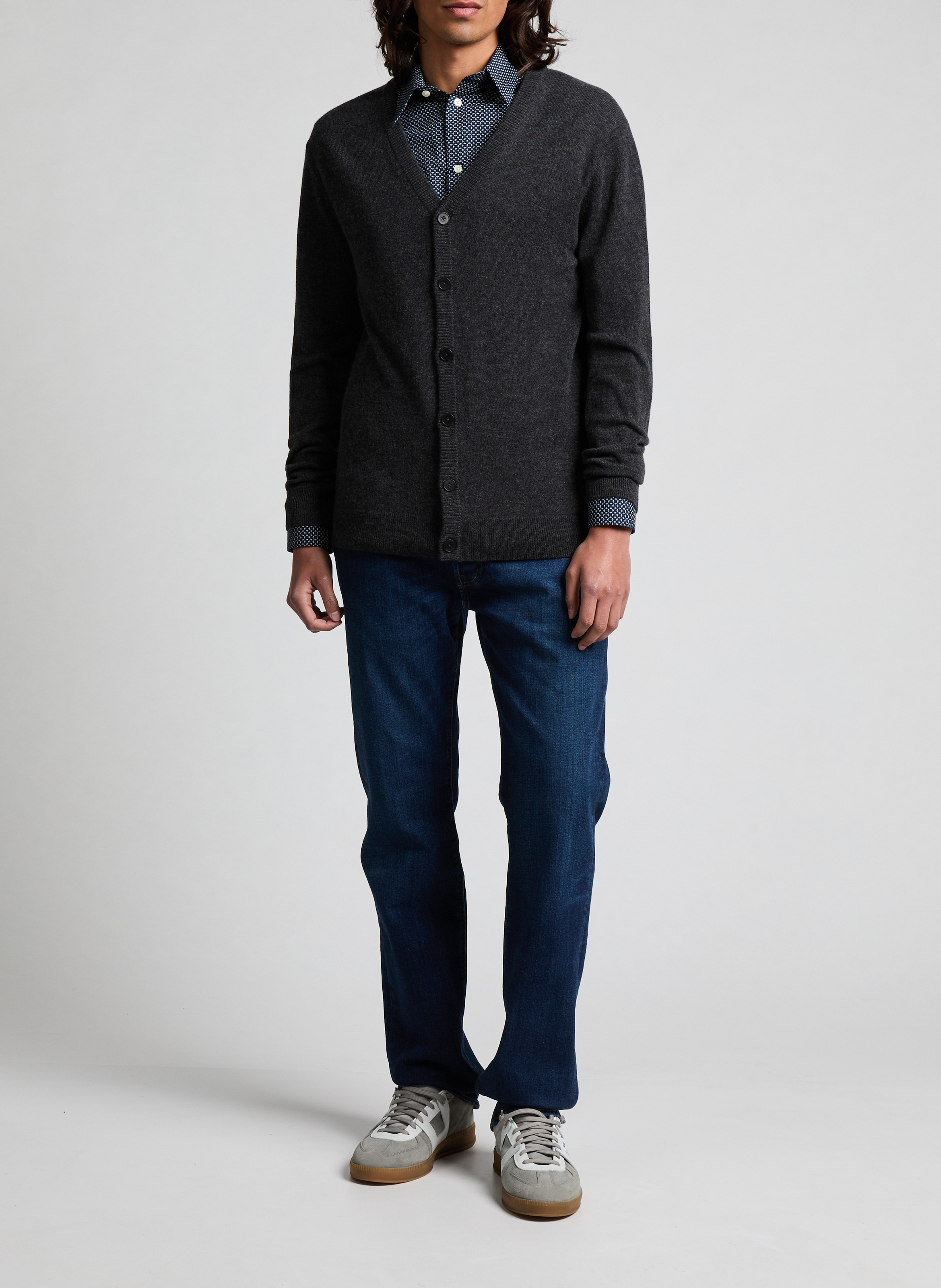 Cardigan en cachemire AU PRINTEMPS PARIS Gris