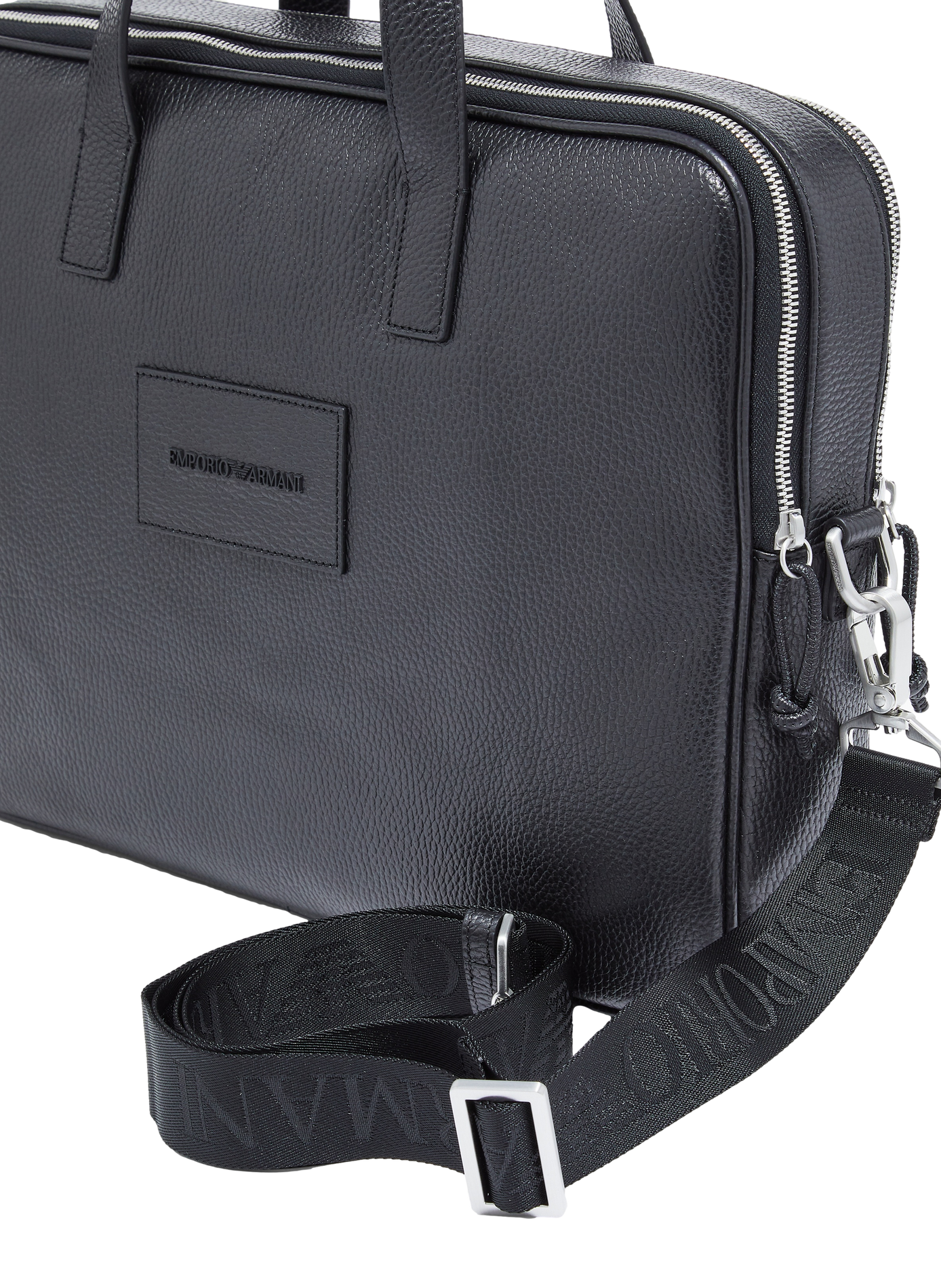 Sac à main en cuir EMPORIO ARMANI Noir
