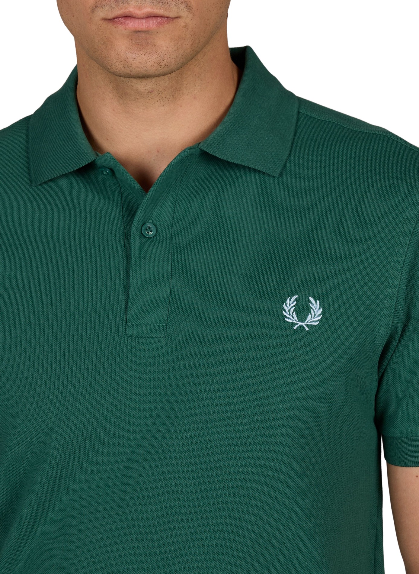 Cotton pique polo shirt FRED PERRY Green