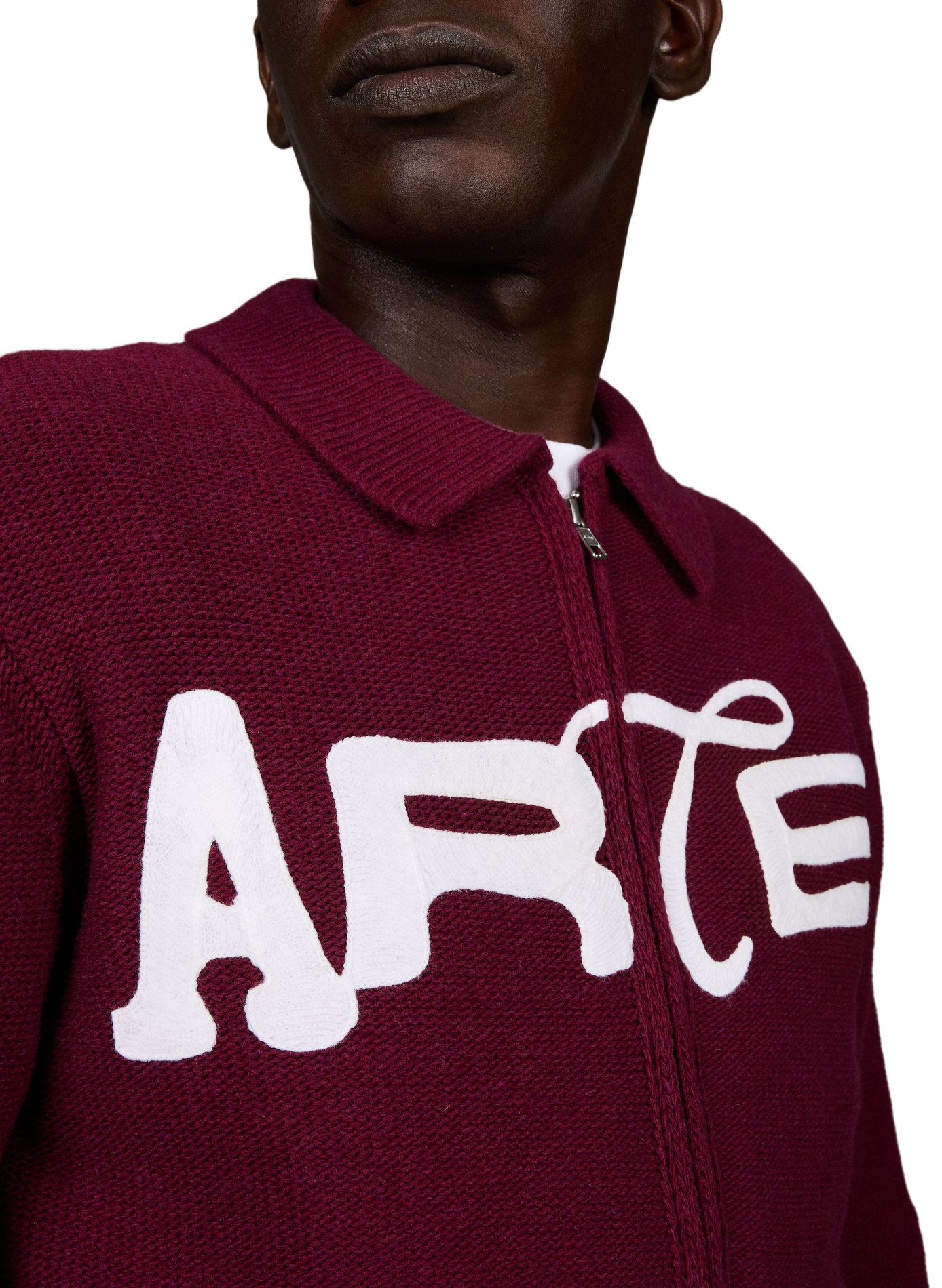 Strickweste mit Logo aus Wollmischung. ARTE ANTWERP Rot