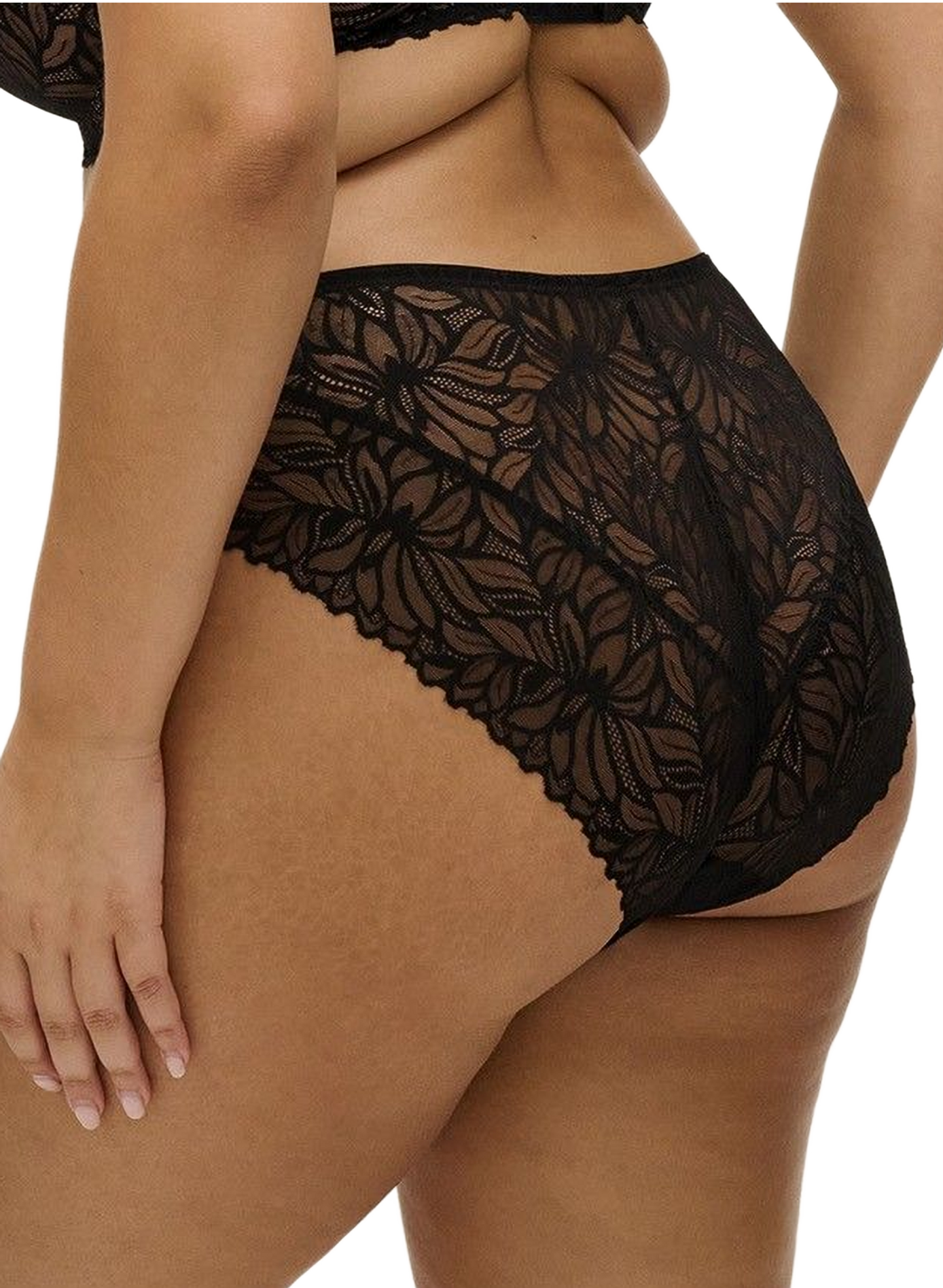 Lace thong FREYA Black