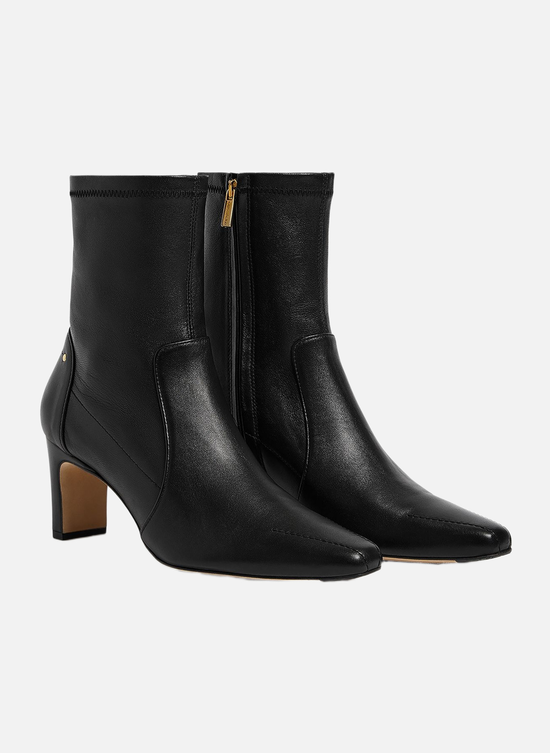 Bottines souples en cuir VANESSA BRUNO Noir