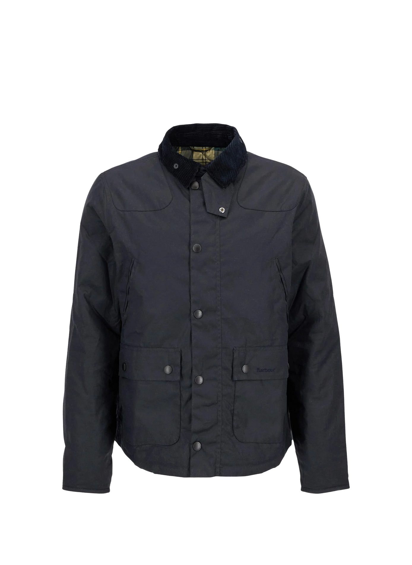 Blouson droit en coton BARBOUR Bleu