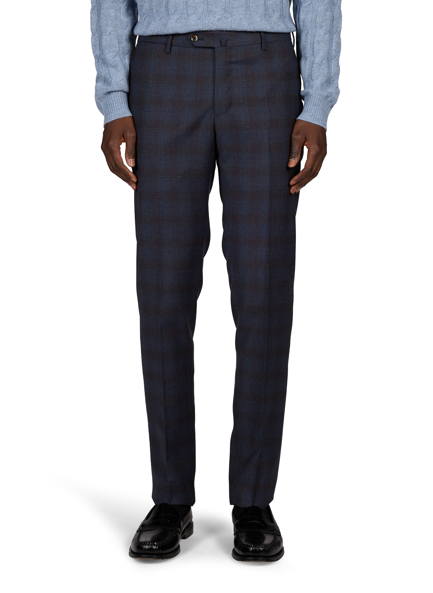 Slim-Fit Virgin Wool Trousers | Blue PT01 Men