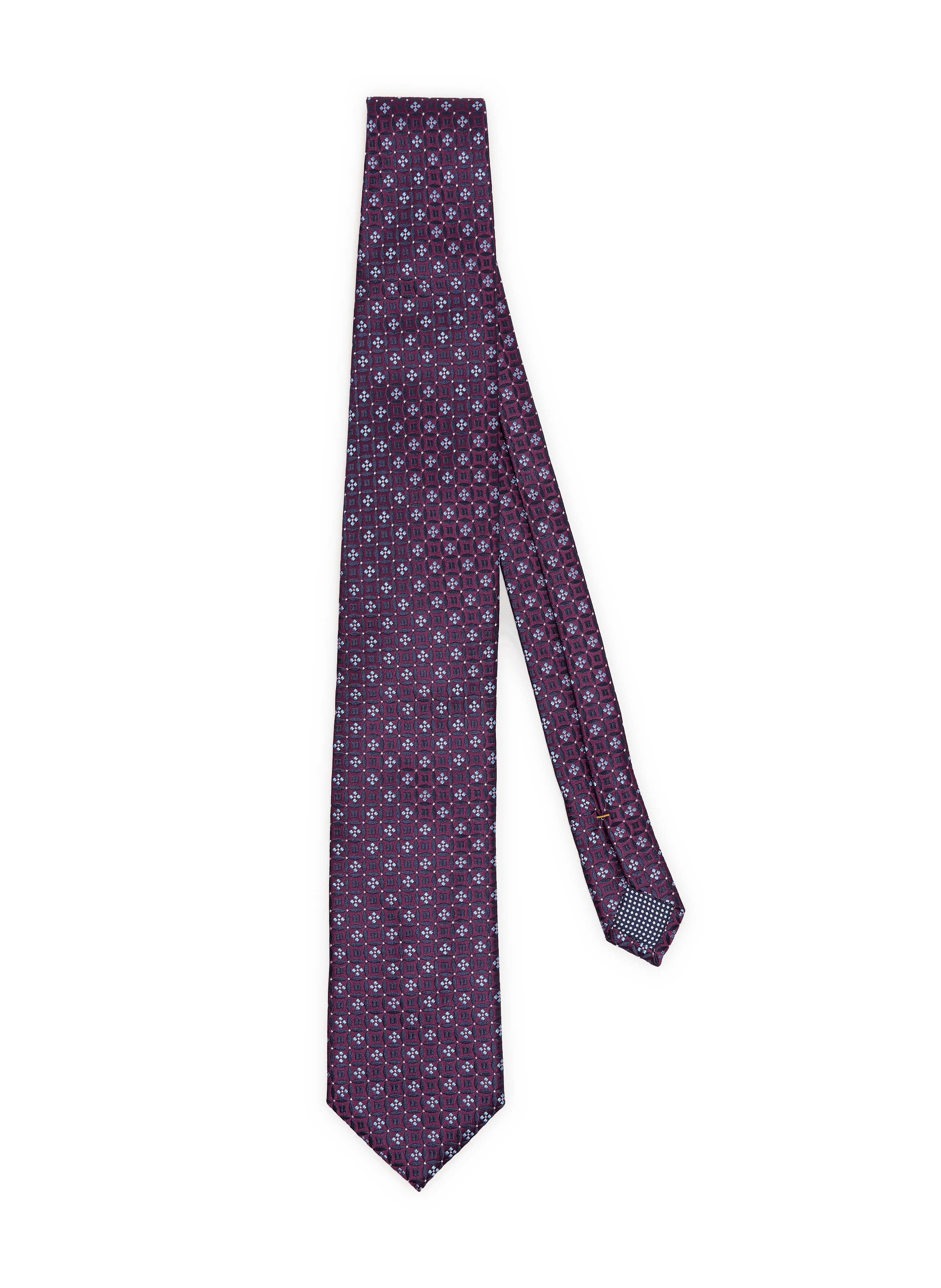 Seidenschlips mit Druck ETON Violett