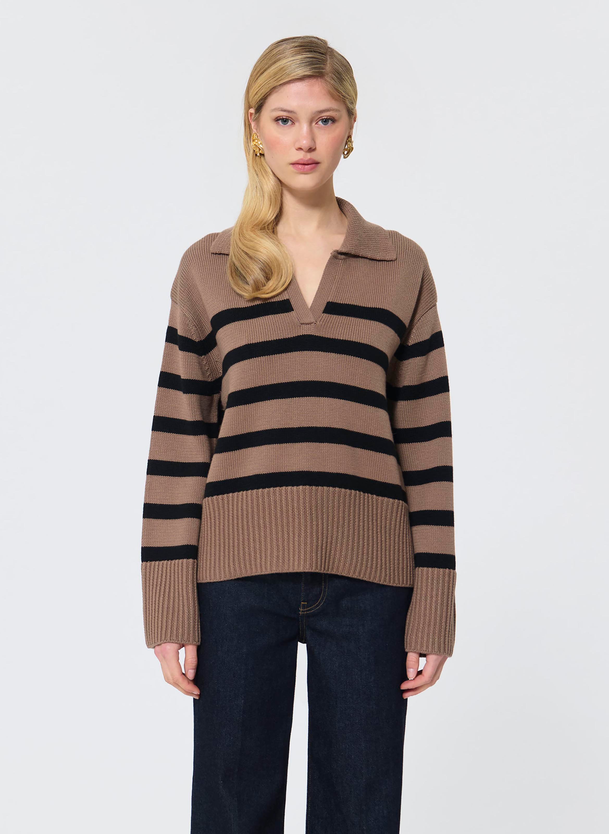 Pull paola TARA JARMON Marron