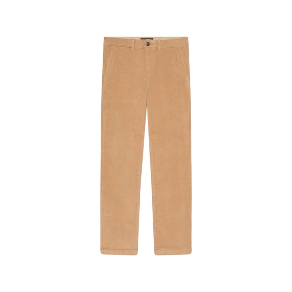 Pantalon droit en coton mélangé côtelé Pantalon droit en coton mélangé côtelé