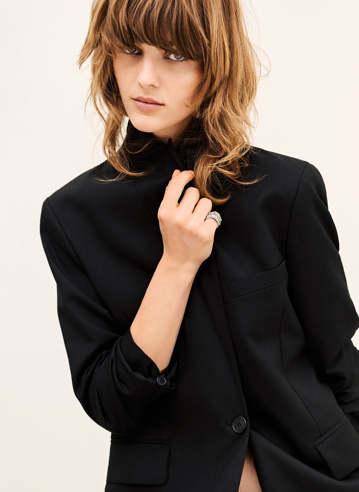 Veste tailleur oversize unie cayne | Noir BA&SH Femme