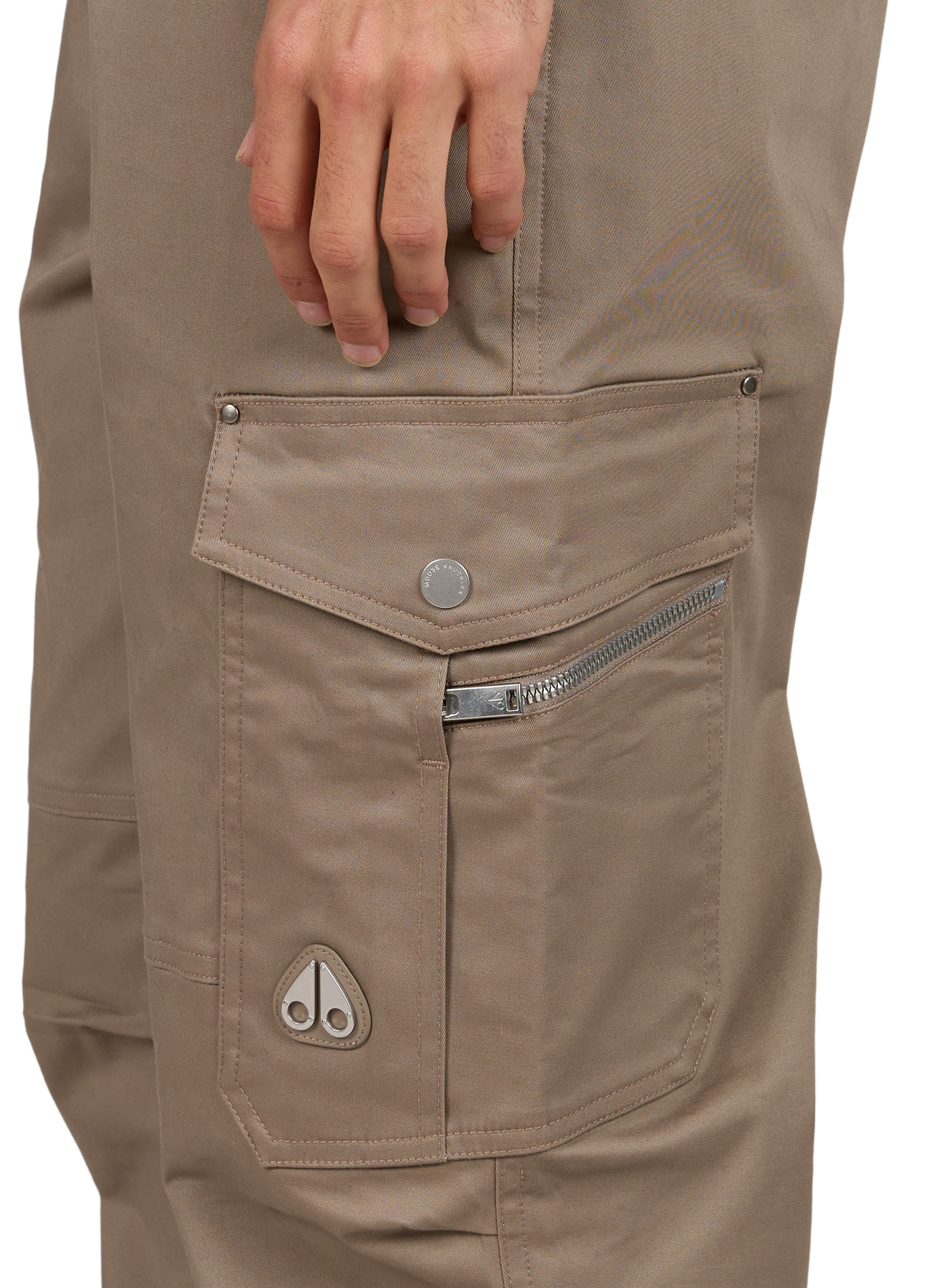 Cargo broek van gemengd katoen MOOSE KNUCKLES Beige