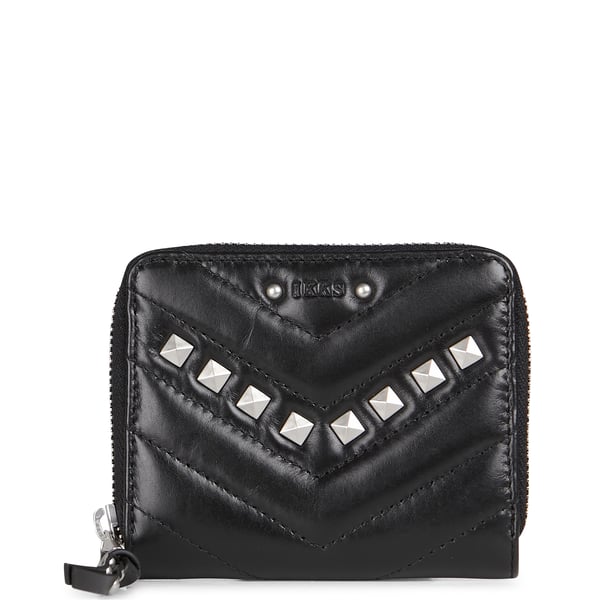 Portefeuille à clous en cuir
