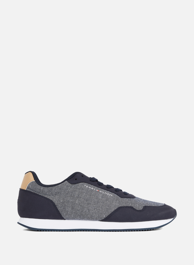 TOMMY HILFIGER dual material sneakers