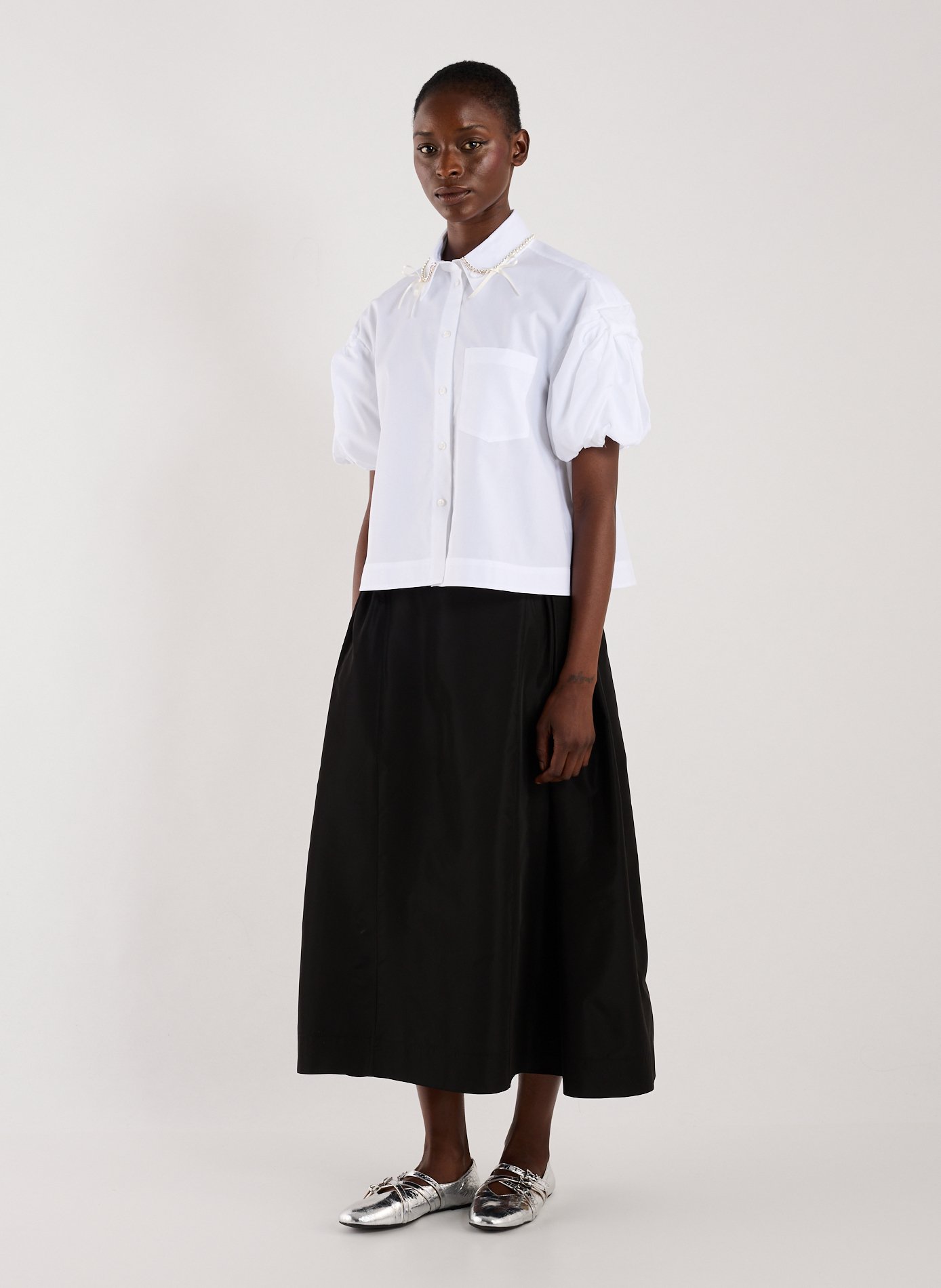 Cotton pearl shirts SIMONE ROCHA White