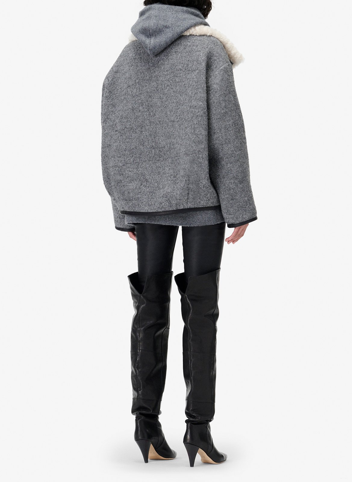 Manteau oversize kasson IRO Gris