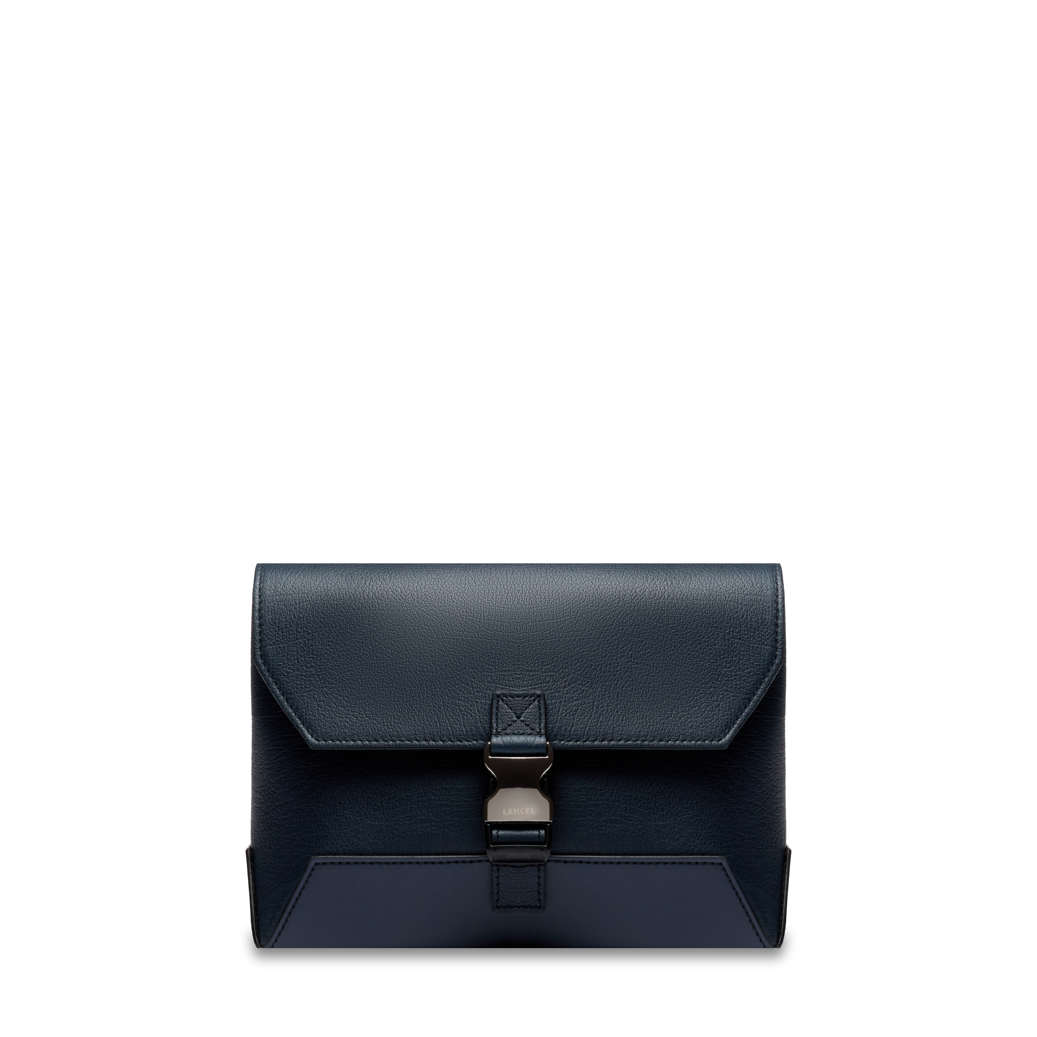 Sac messenger m milo de lancel en cuir LANCEL Bleu