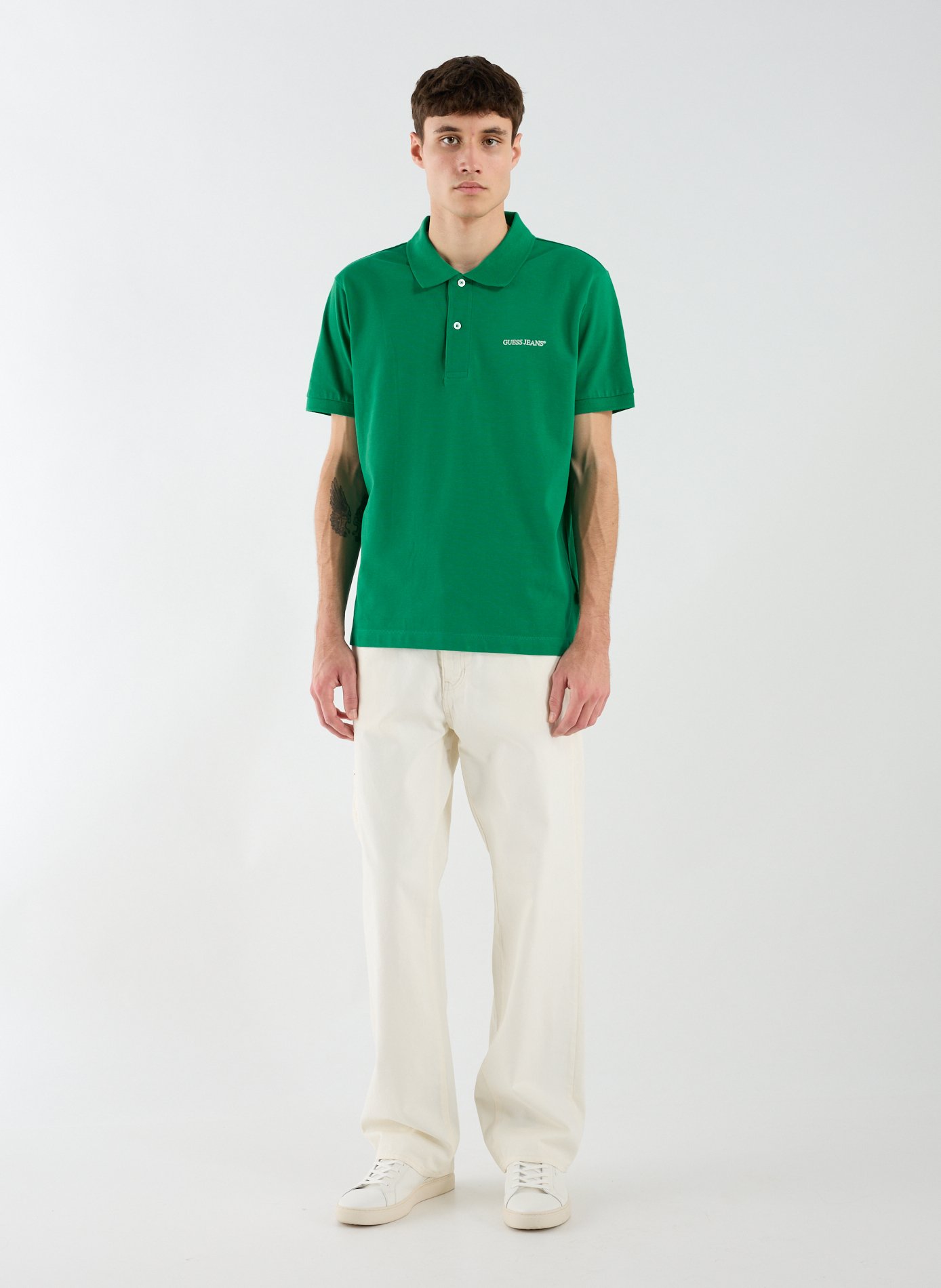 GUESS Polo en coton  Vert