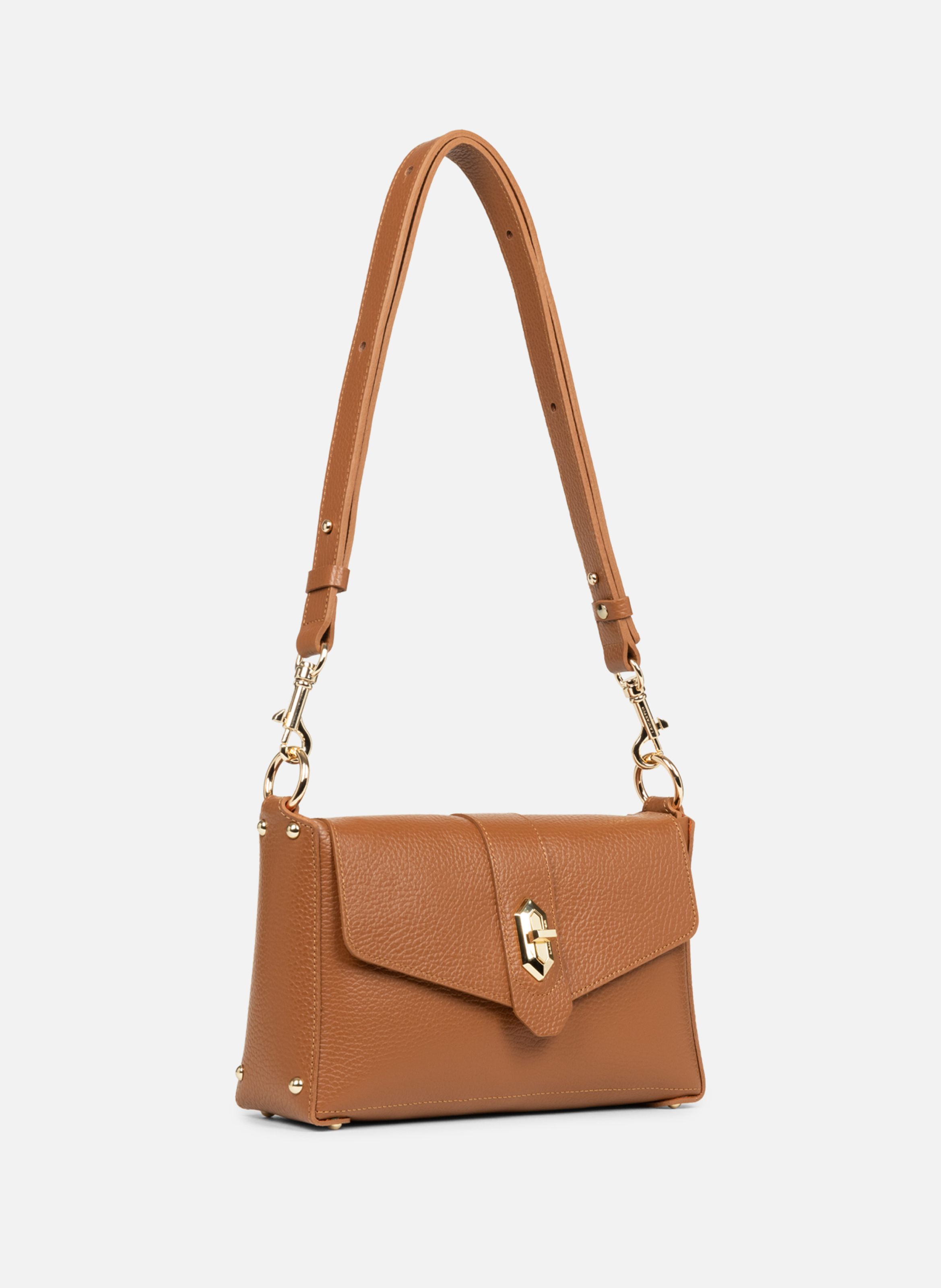 Petit sac trotteur - top double Marron