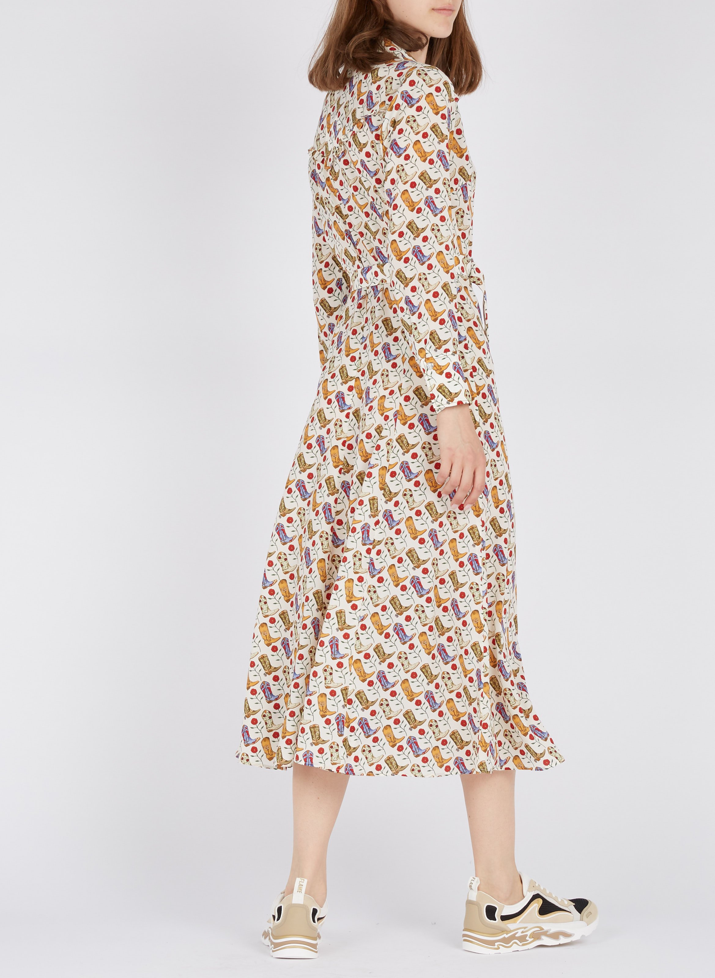 Baskets basses en mesh semelle à motif SANDRO Doré