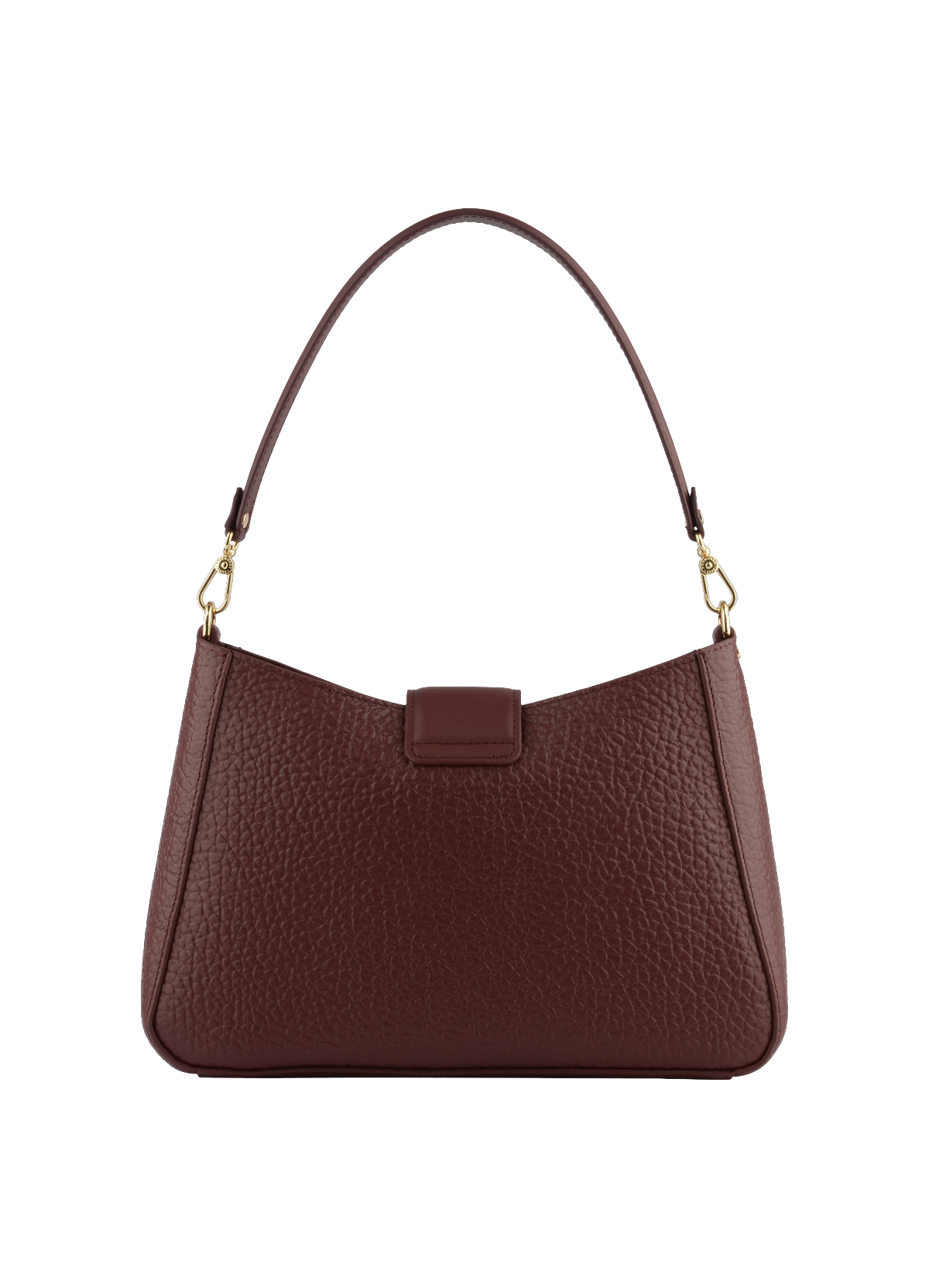 Fleuves | Sac porté épaule GM en cuir de vachette POURCHET Rouge