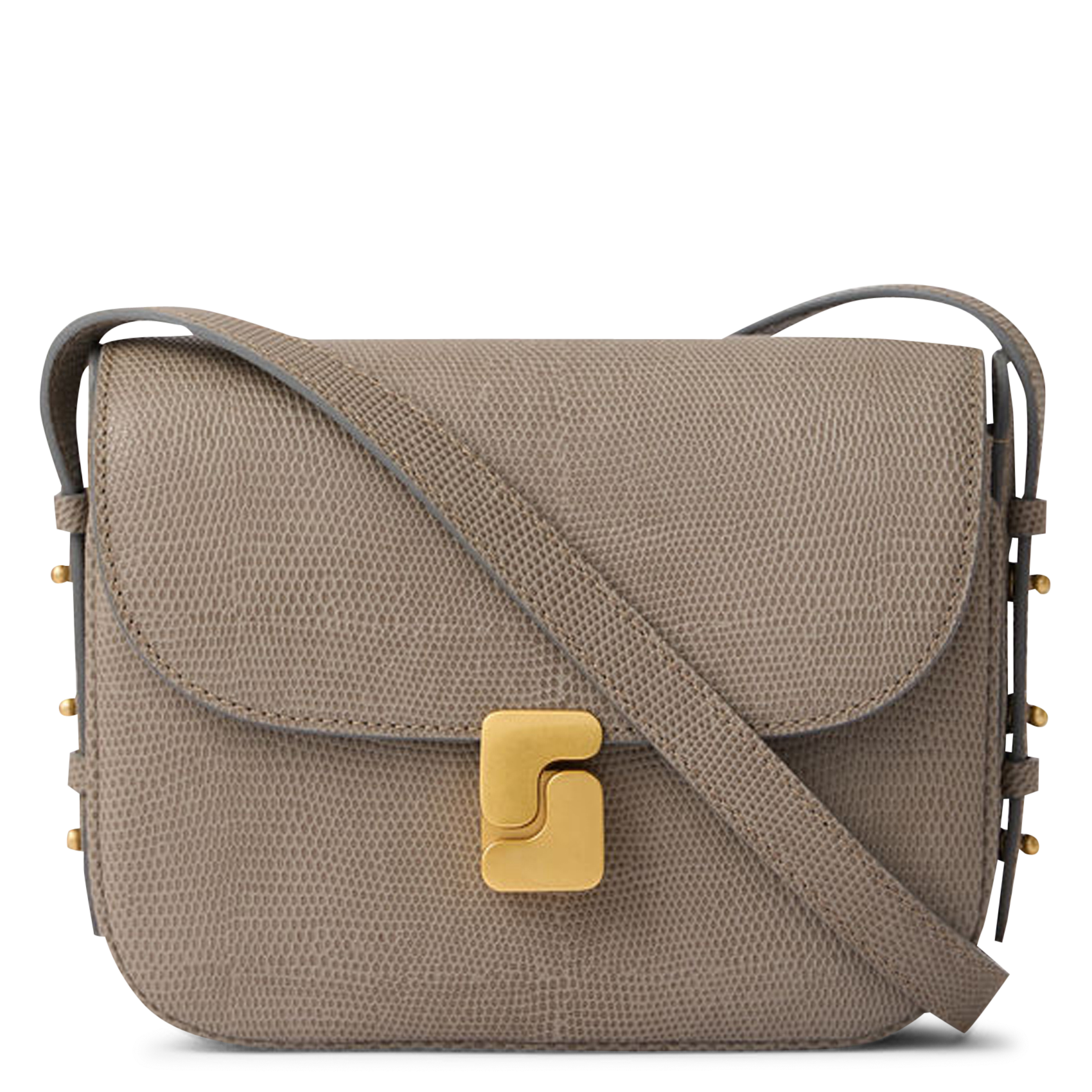Sac bandoulière en cuir bellissima mini SOEUR Gris