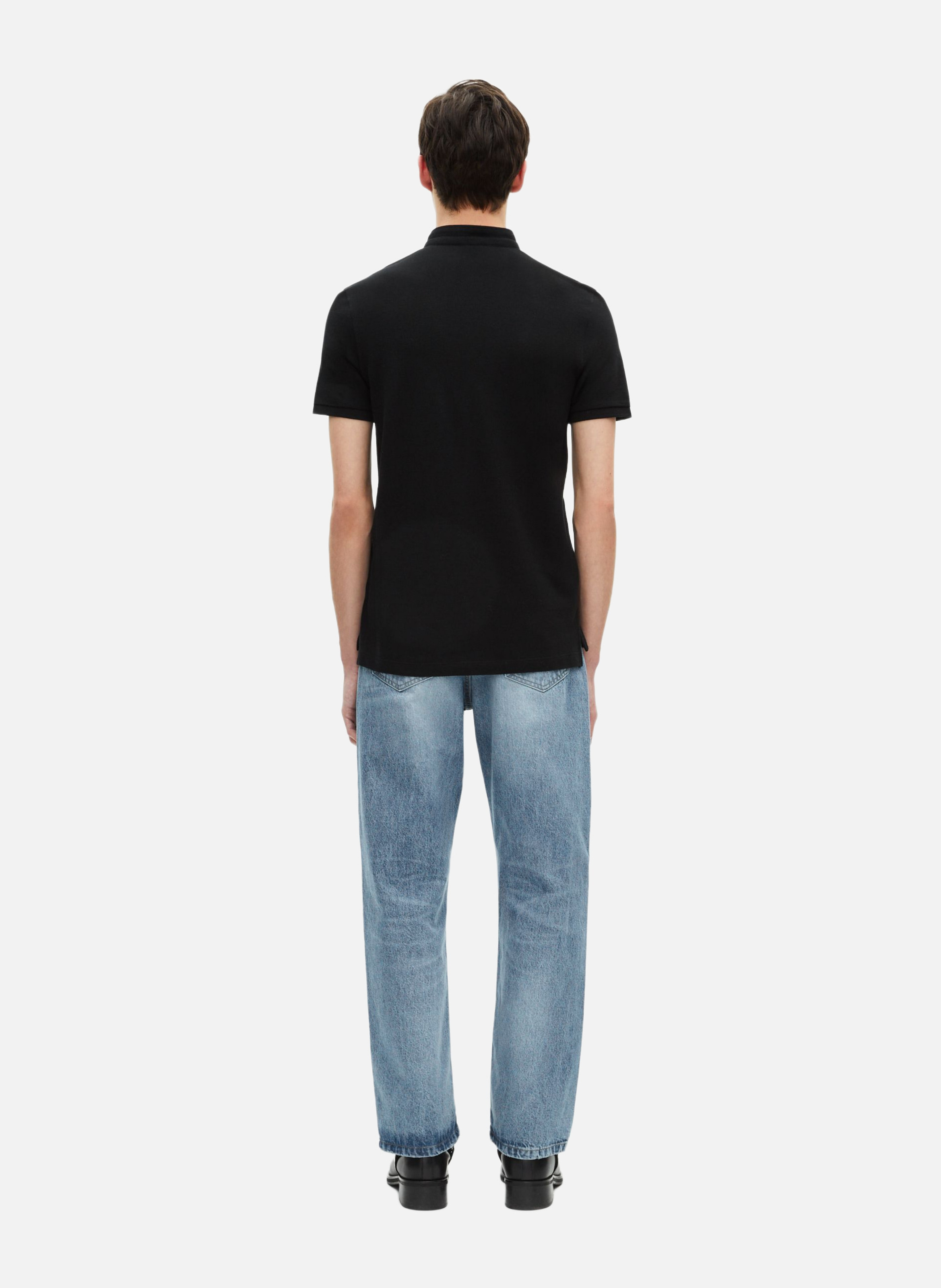 Polo en coton col officier THE KOOPLES Noir