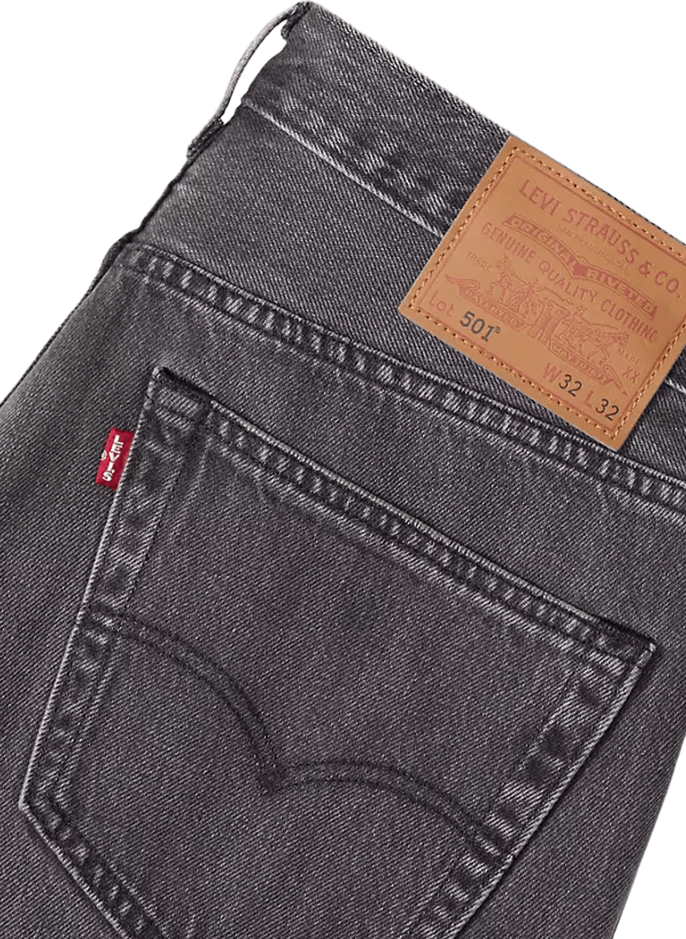<p>Straight leg jeans 501 in cotton</p> LEVI'S Black