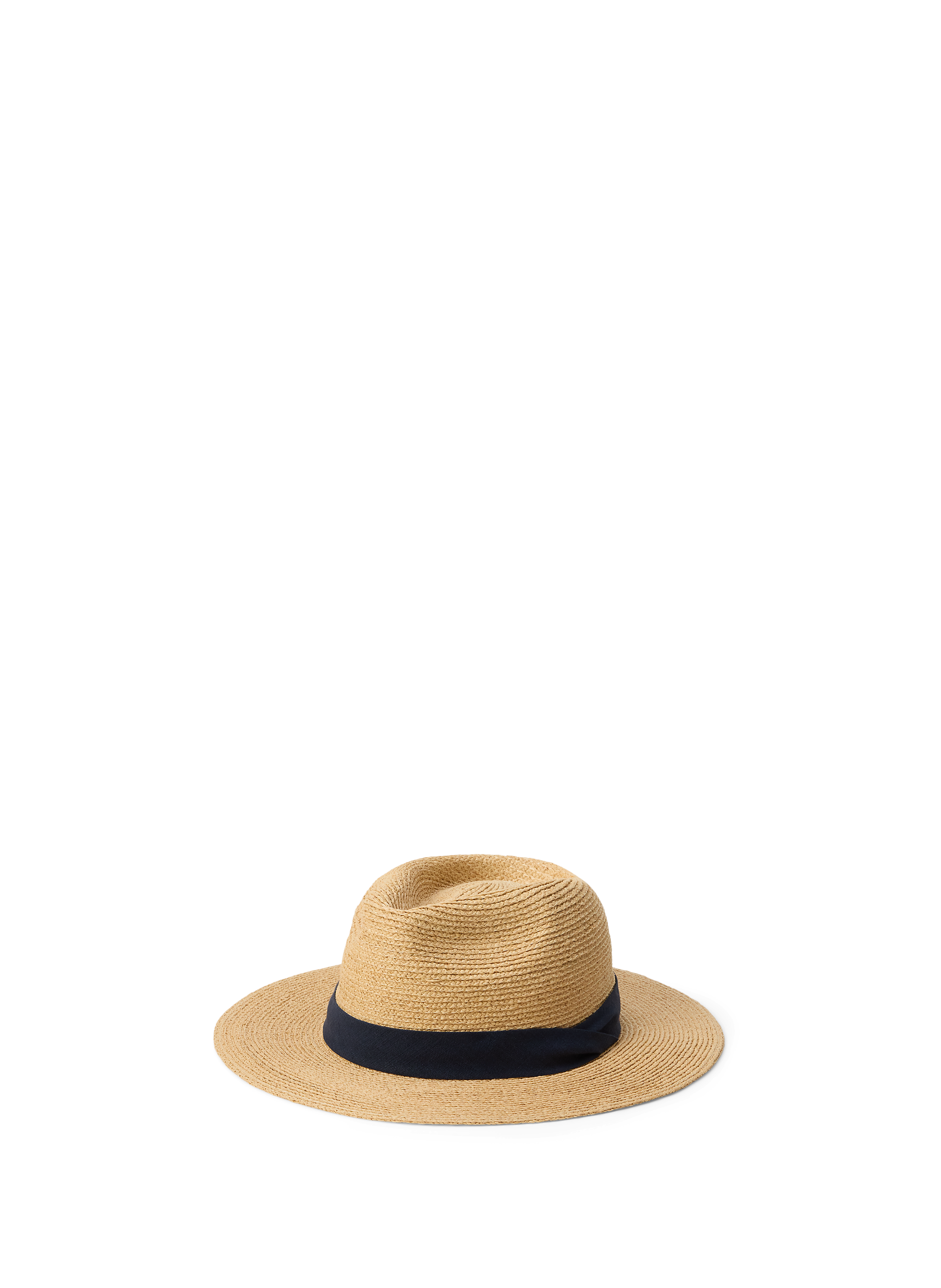 Chapeau rond en raphia POLO RALPH LAUREN Bleu