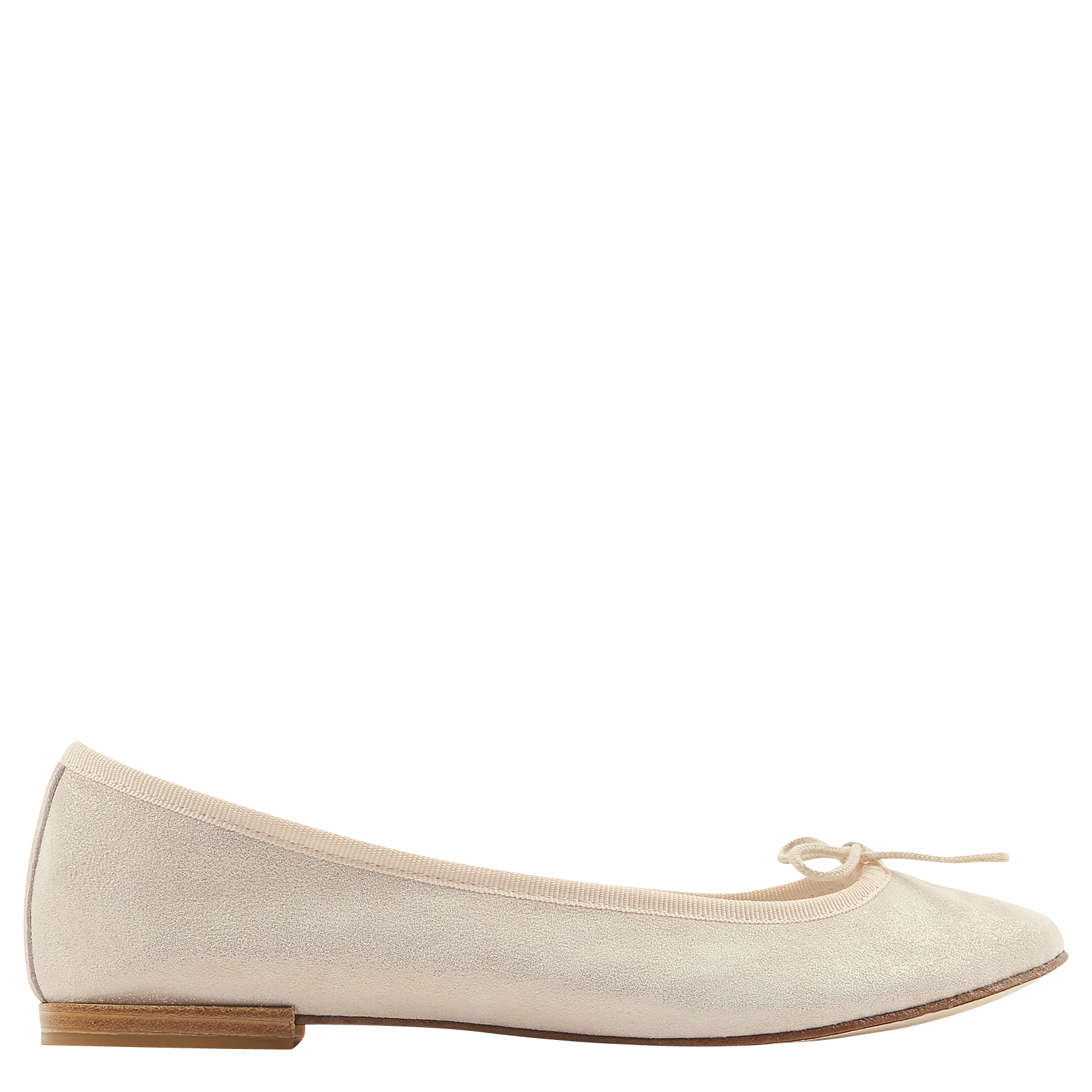 Ballerines en cuir cendrillon REPETTO Blanc