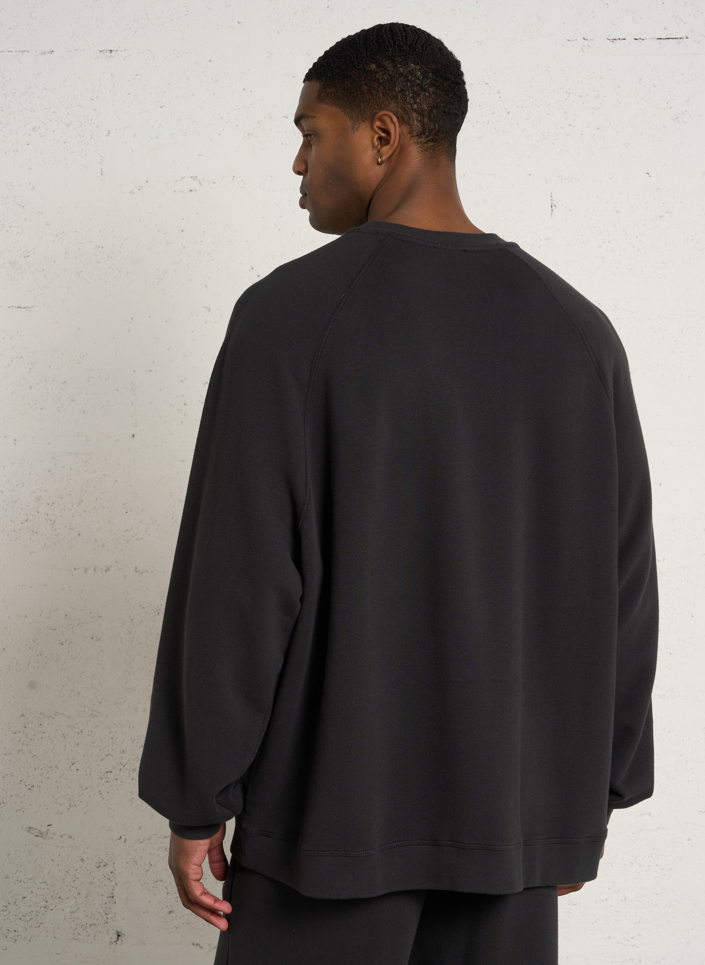 Sweat ample col rond uni atubay-b AMERICAN VINTAGE Noir