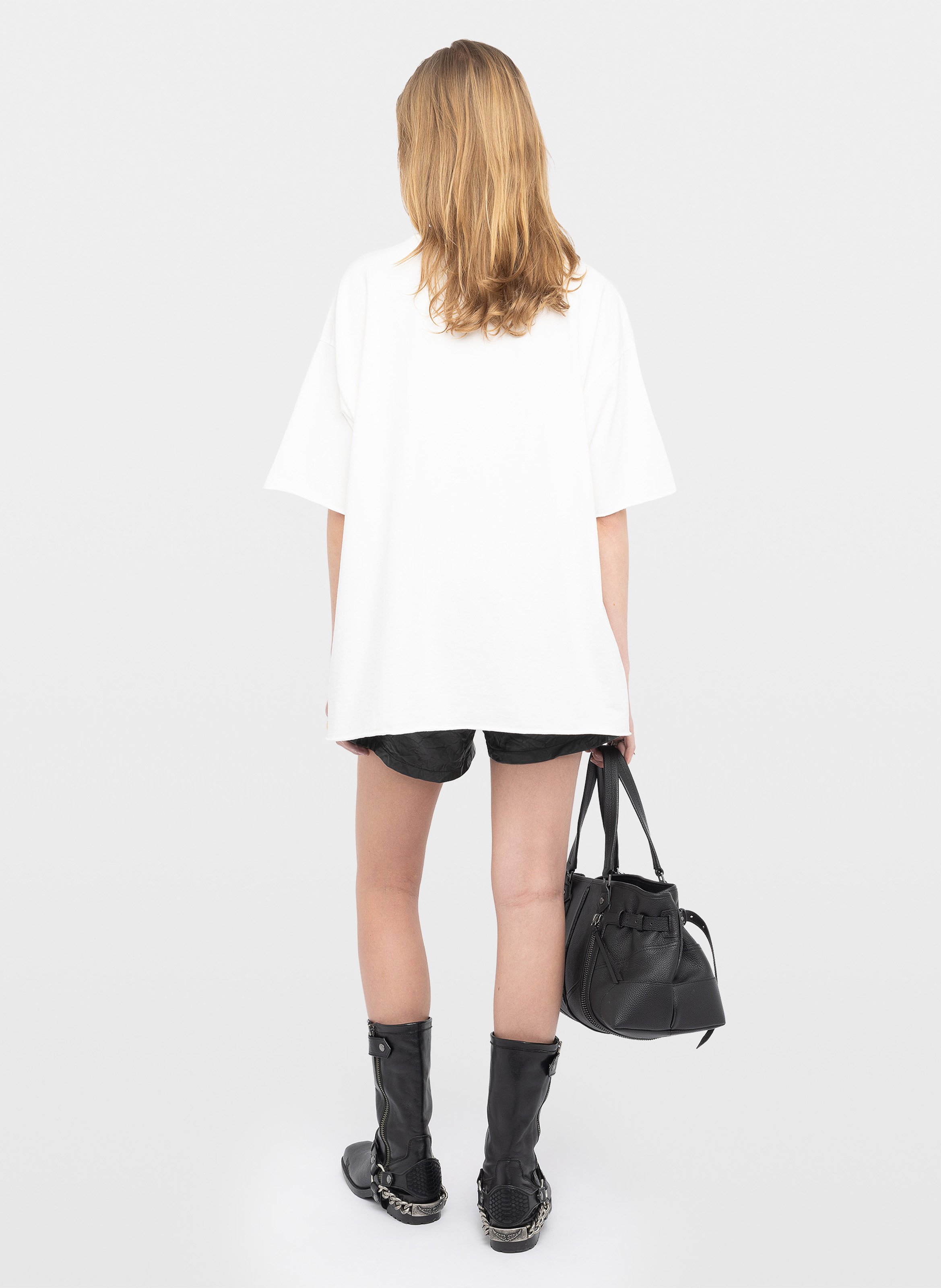 Tee-shirt ample col rond sérigraphié berry ZADIG&VOLTAIRE Blanc