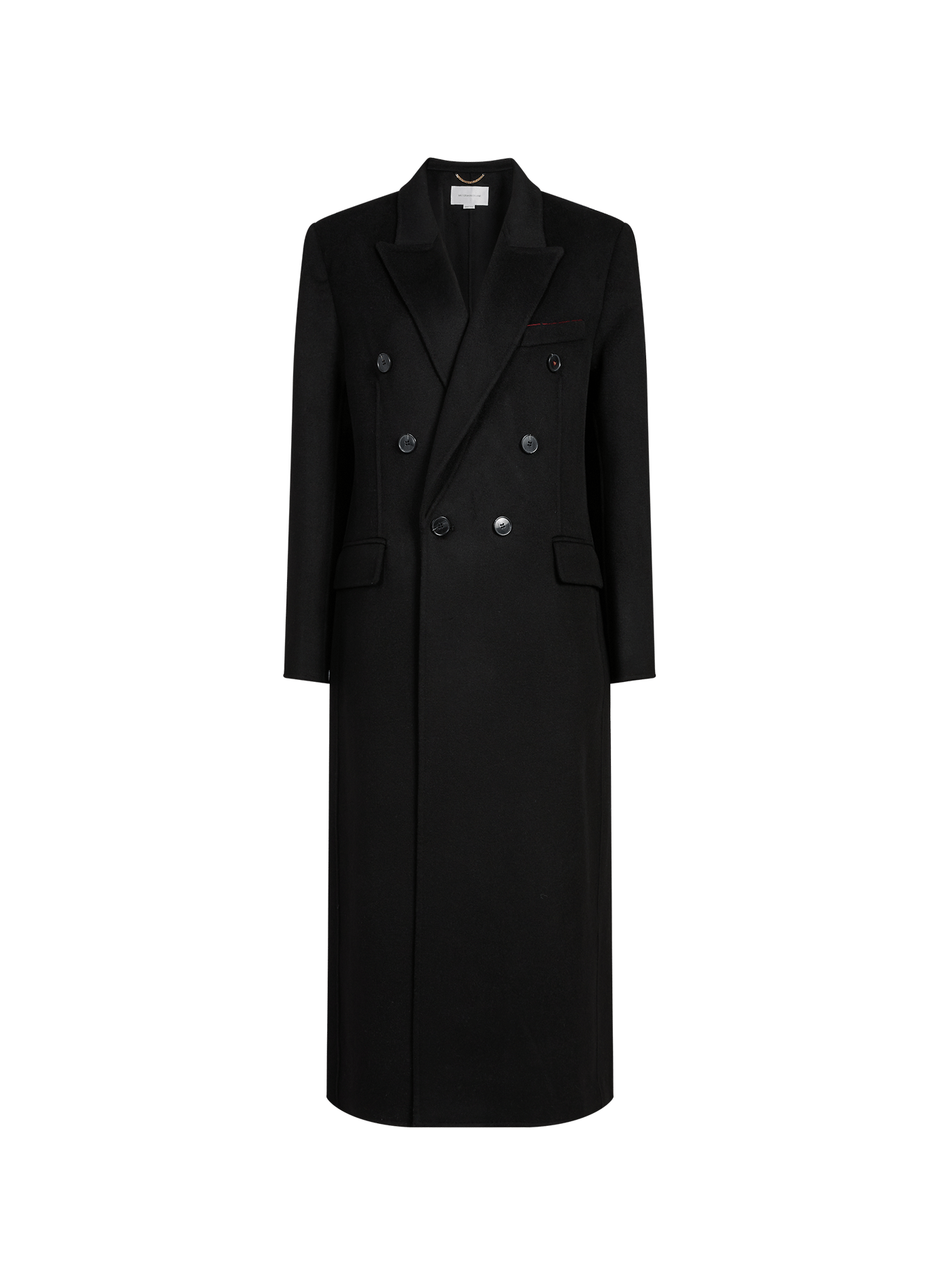 Long wool and cashmere coat VICTORIA BECKHAM Black