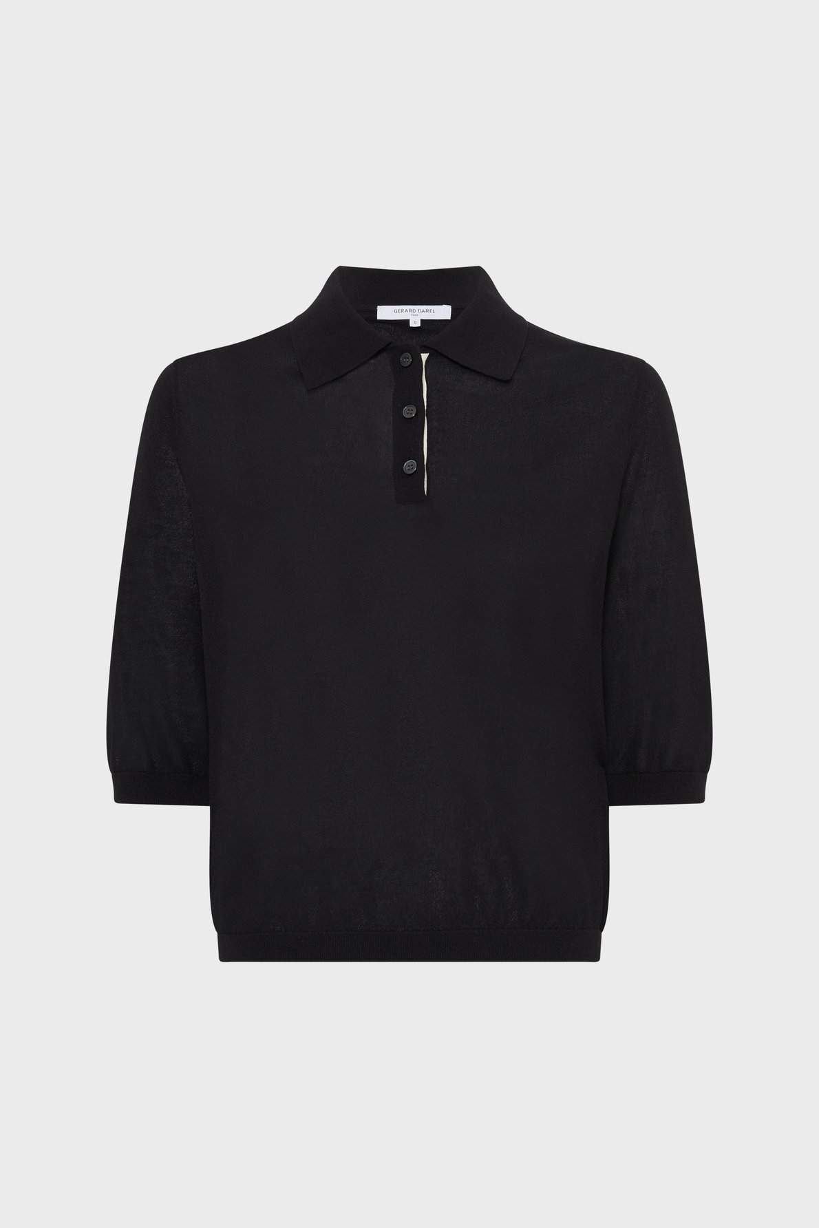 Polo en maille fine - laika GERARD DAREL Noir