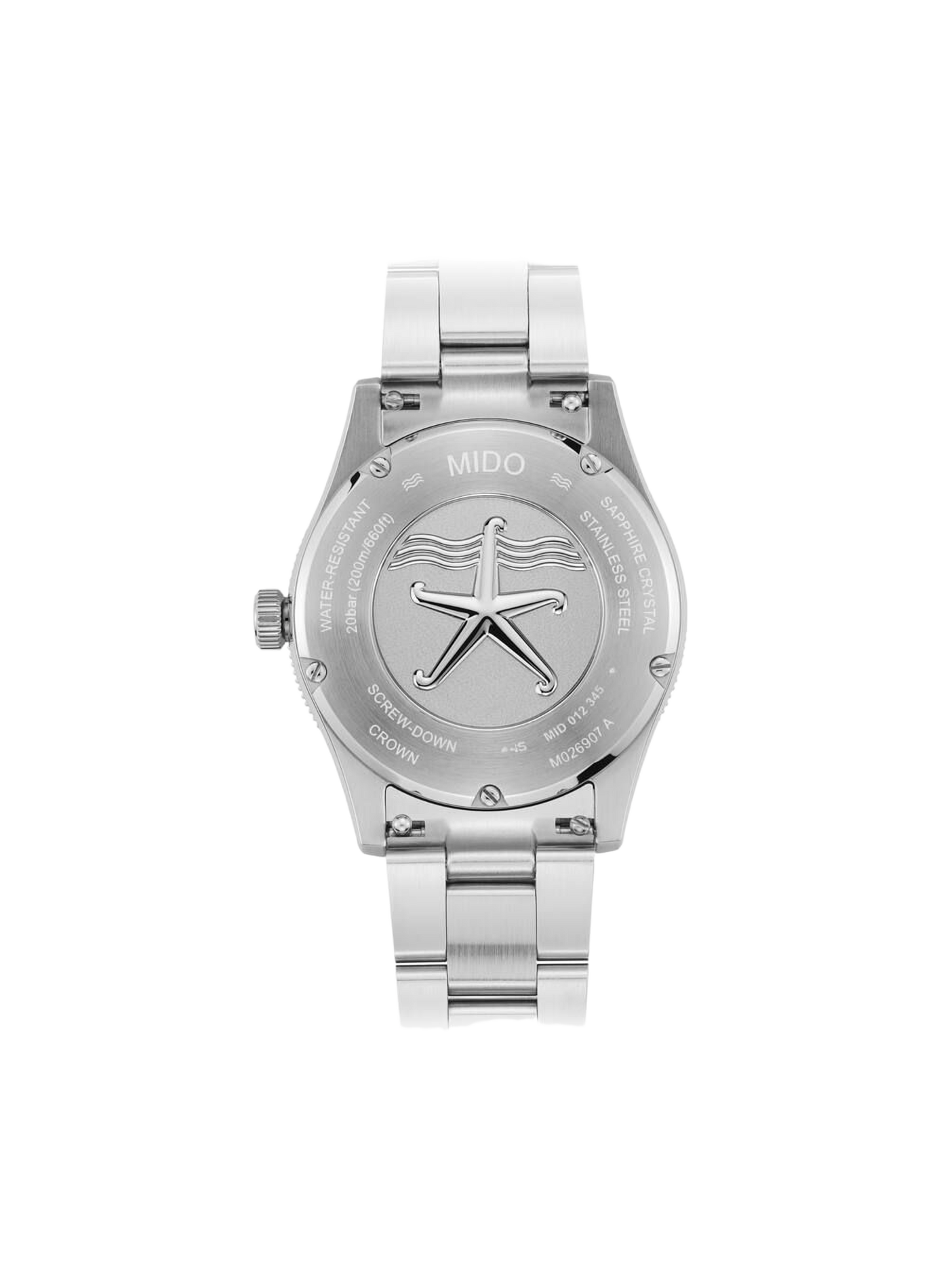 Montre analogique Ocean Star 39 en acier inoxydable MIDO Bleu