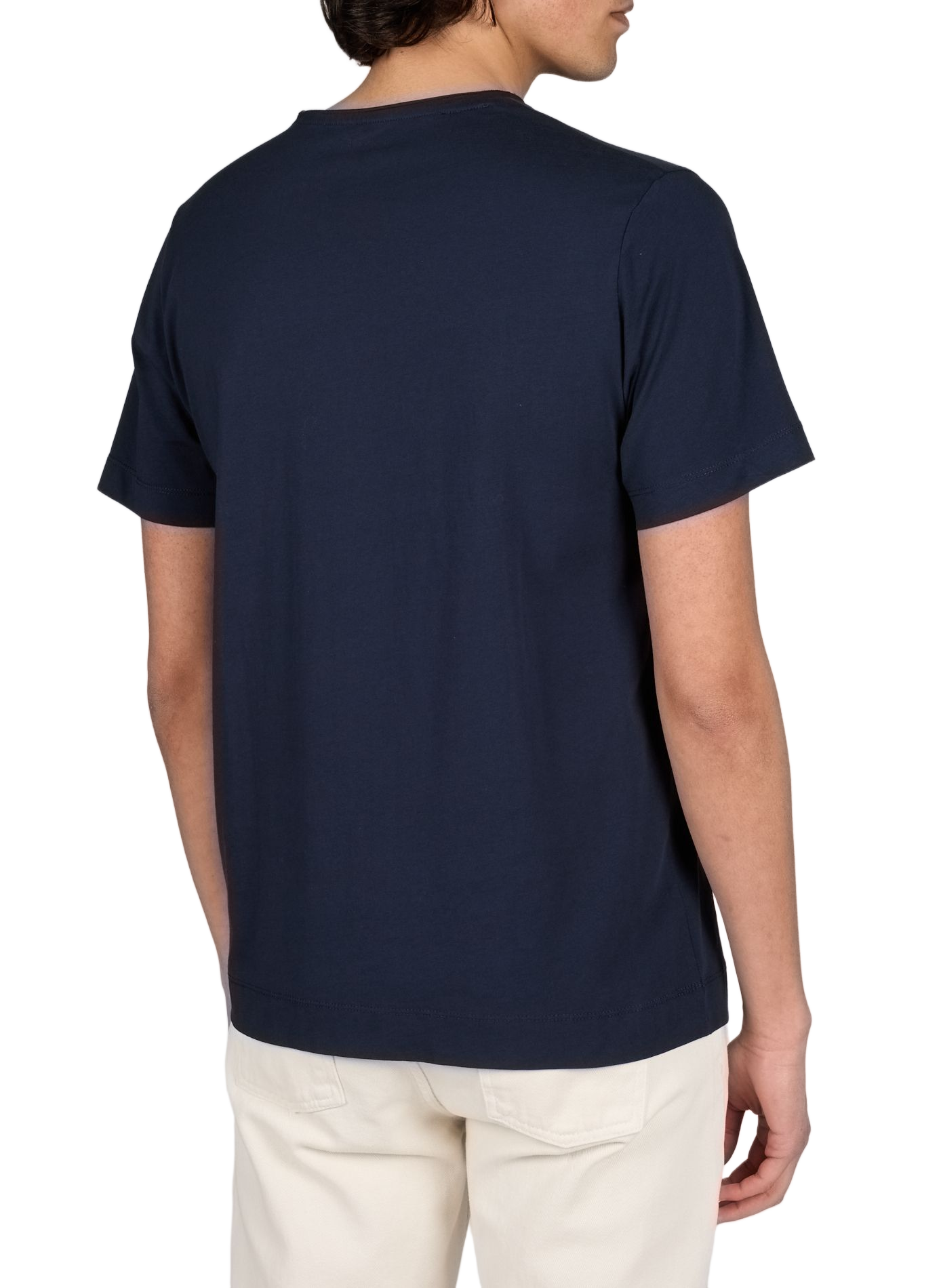 T-shirt uni en coton LAFAURIE Bleu