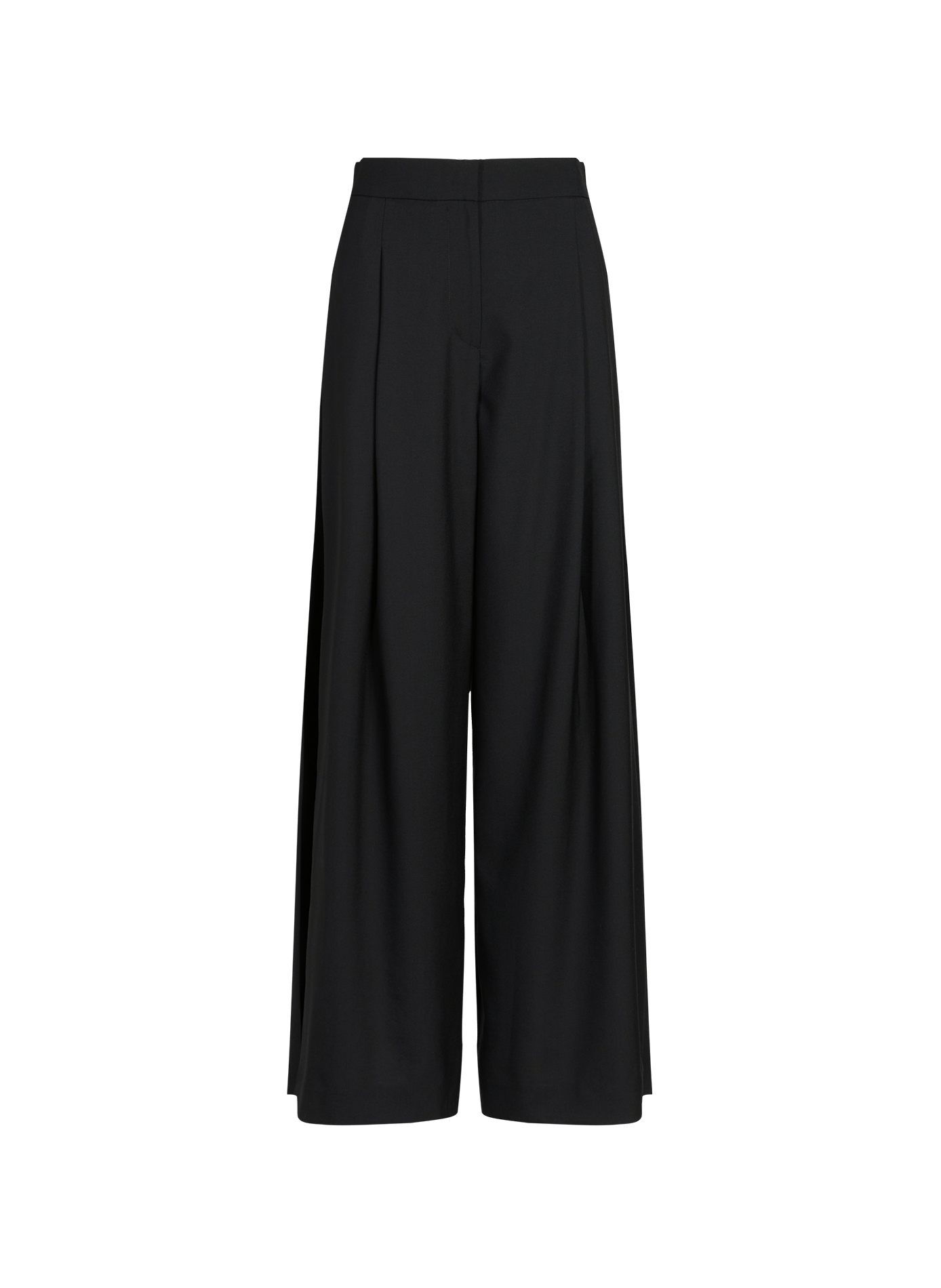 Pantalon Matian à plis en laine R2W Noir