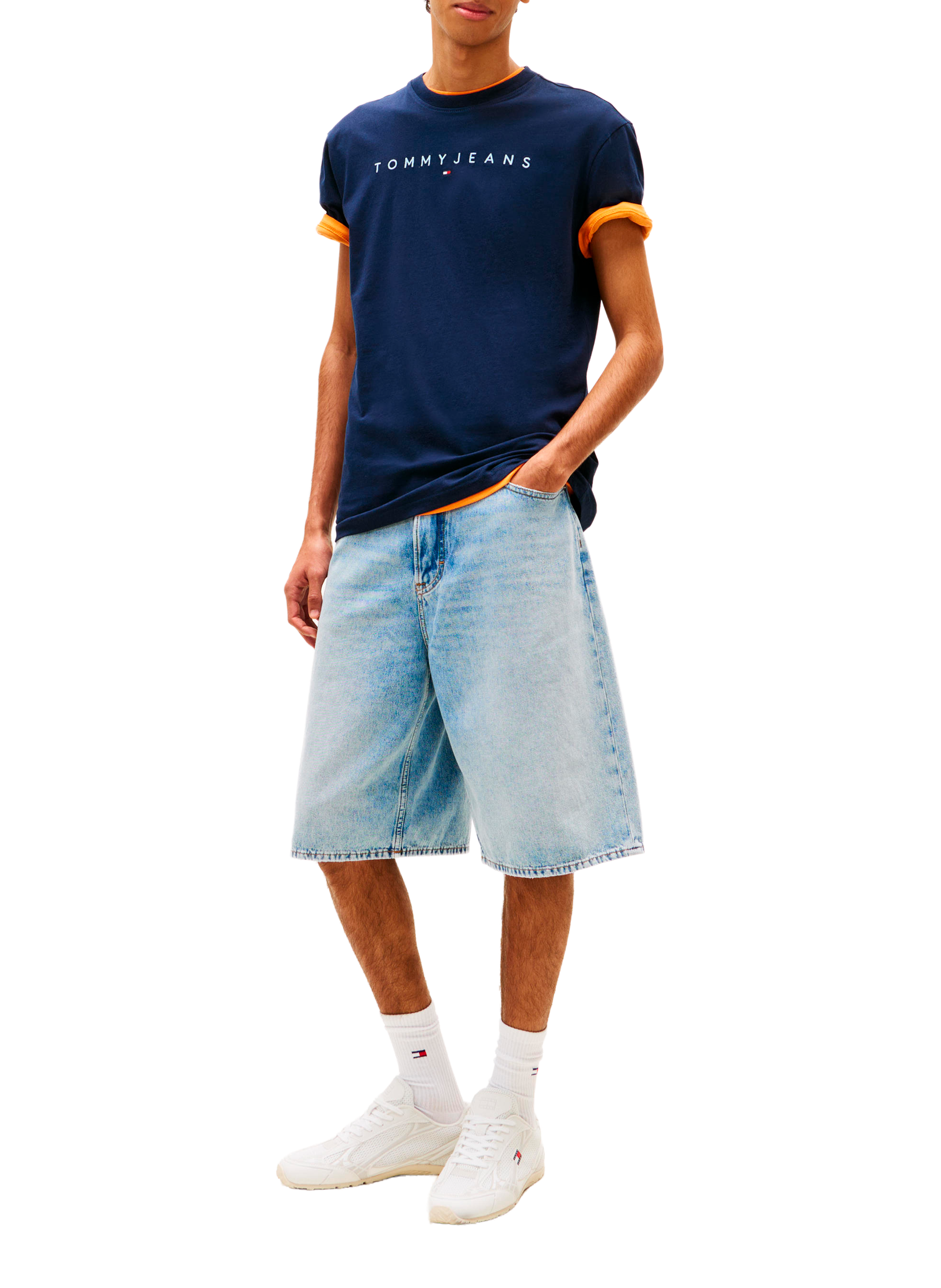 T-shirt à logo brodé TOMMY HILFIGER Multicolore