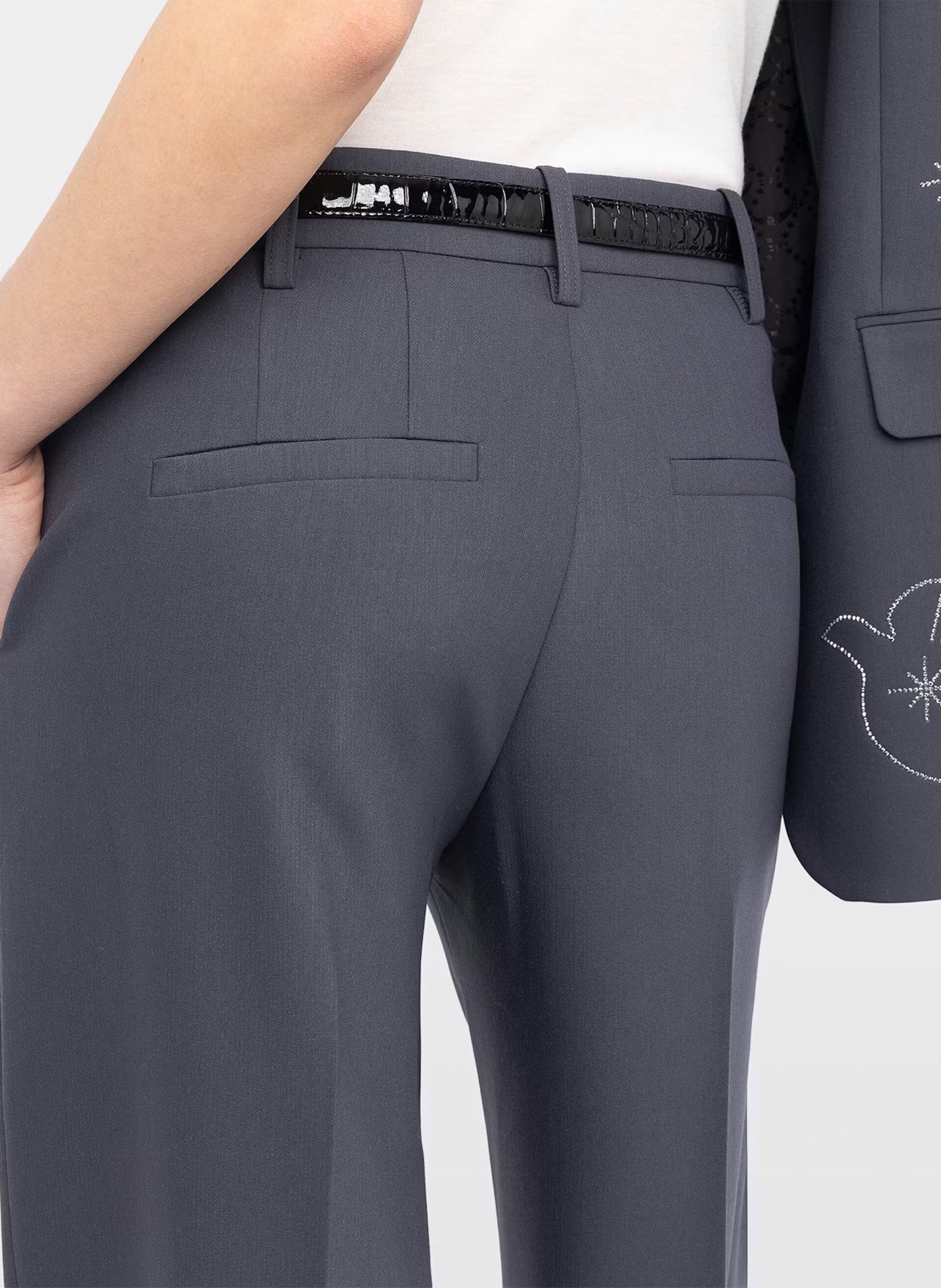 Pantalon droit taille haute panol ZADIG&VOLTAIRE Gris