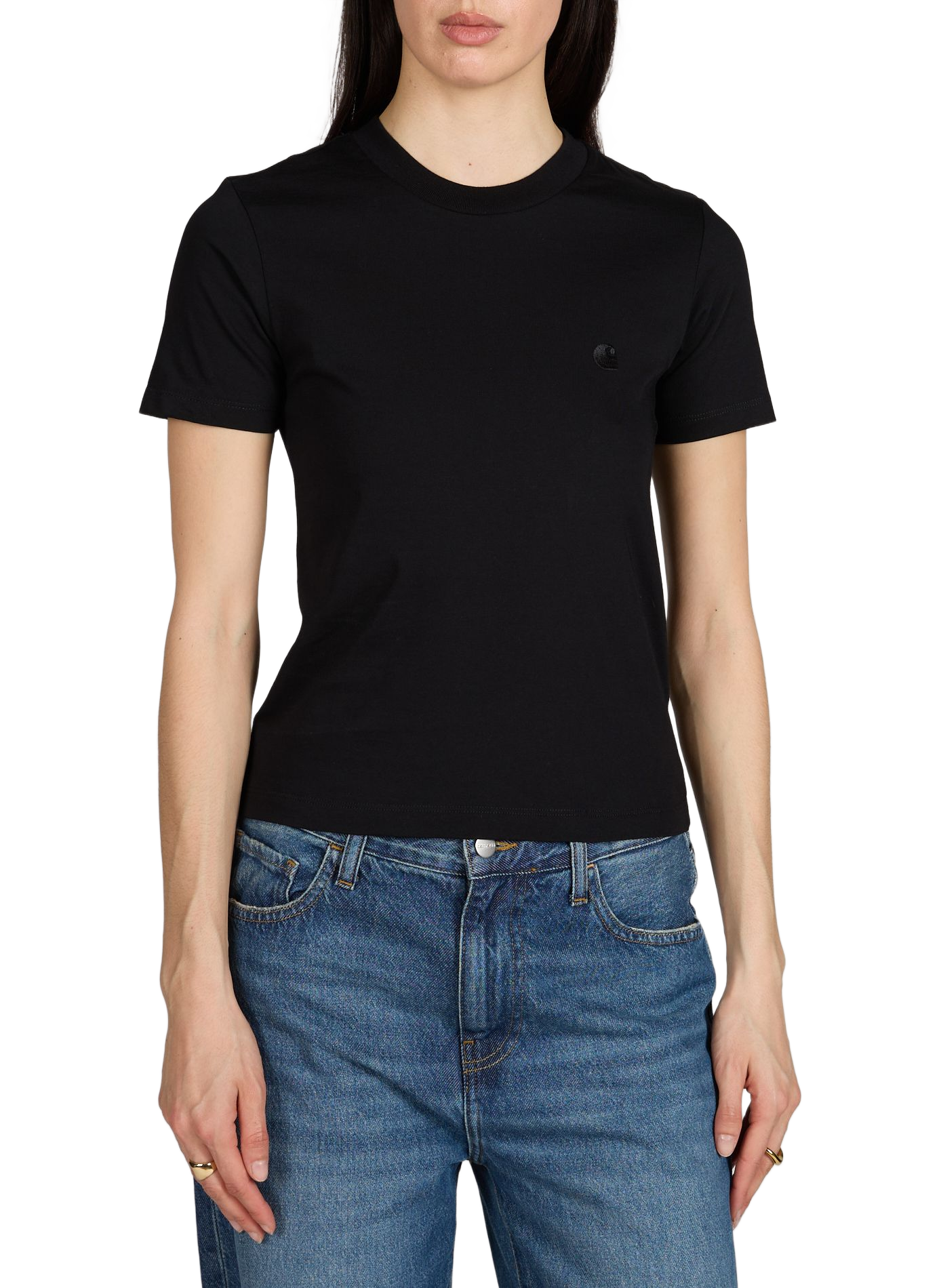 T-shirt W' S/S Luca en coton CARHARTT WIP Noir