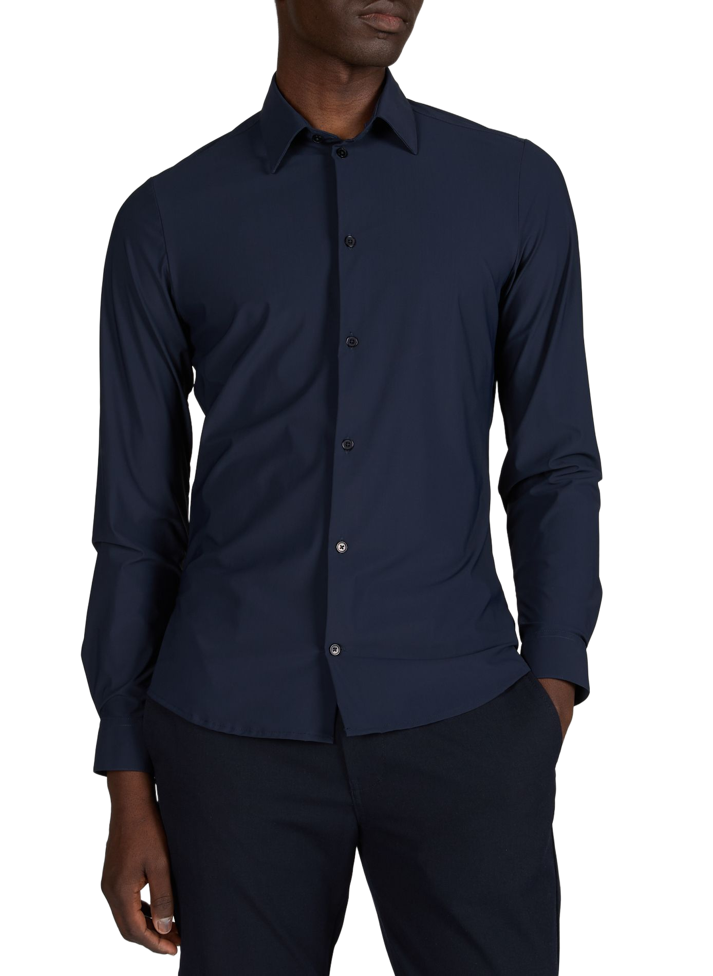 Chemise slim Hetch S en coton AU PRINTEMPS PARIS Bleu
