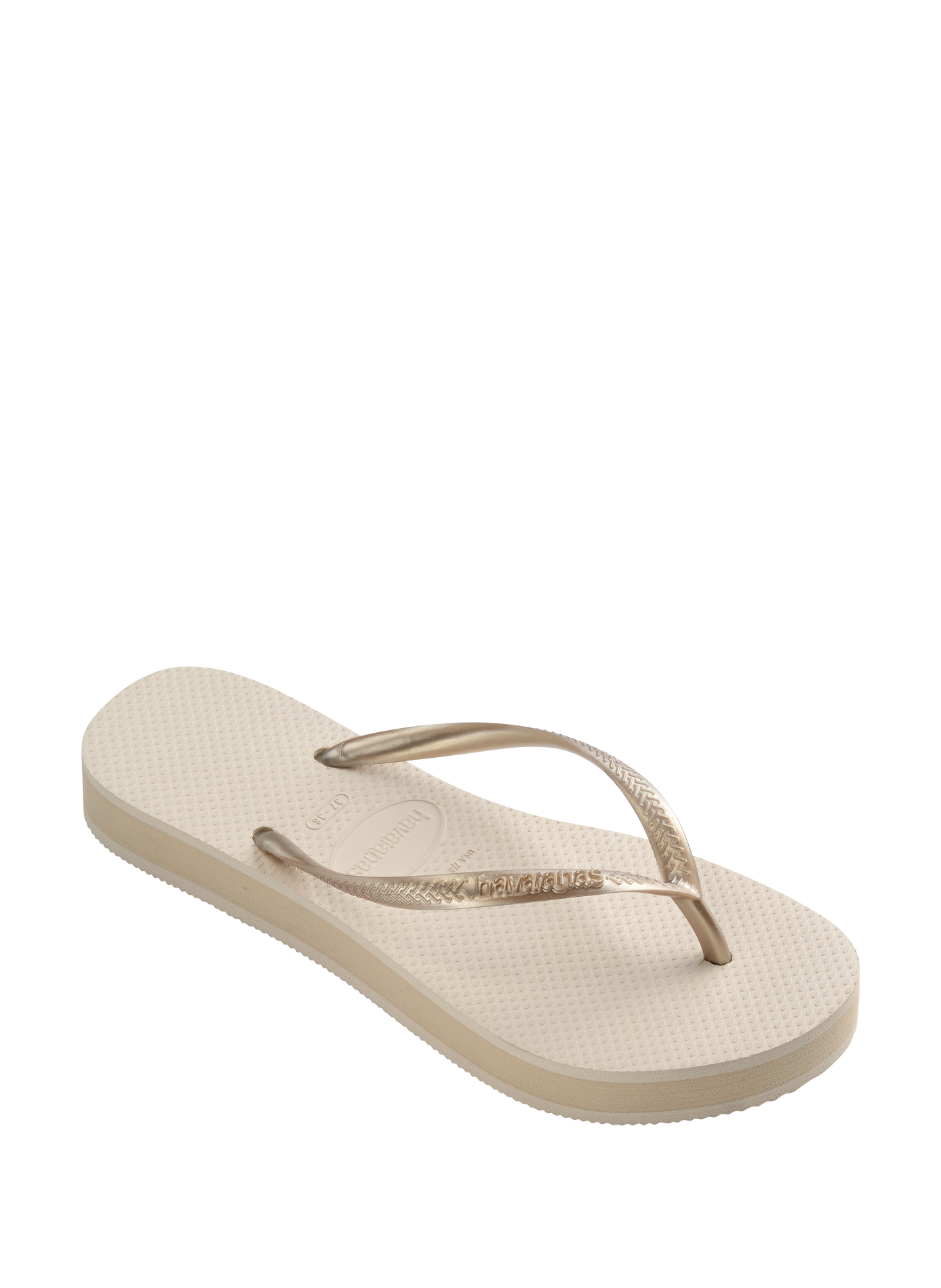 Tongs Slim Flatform HAVAIANAS Beige